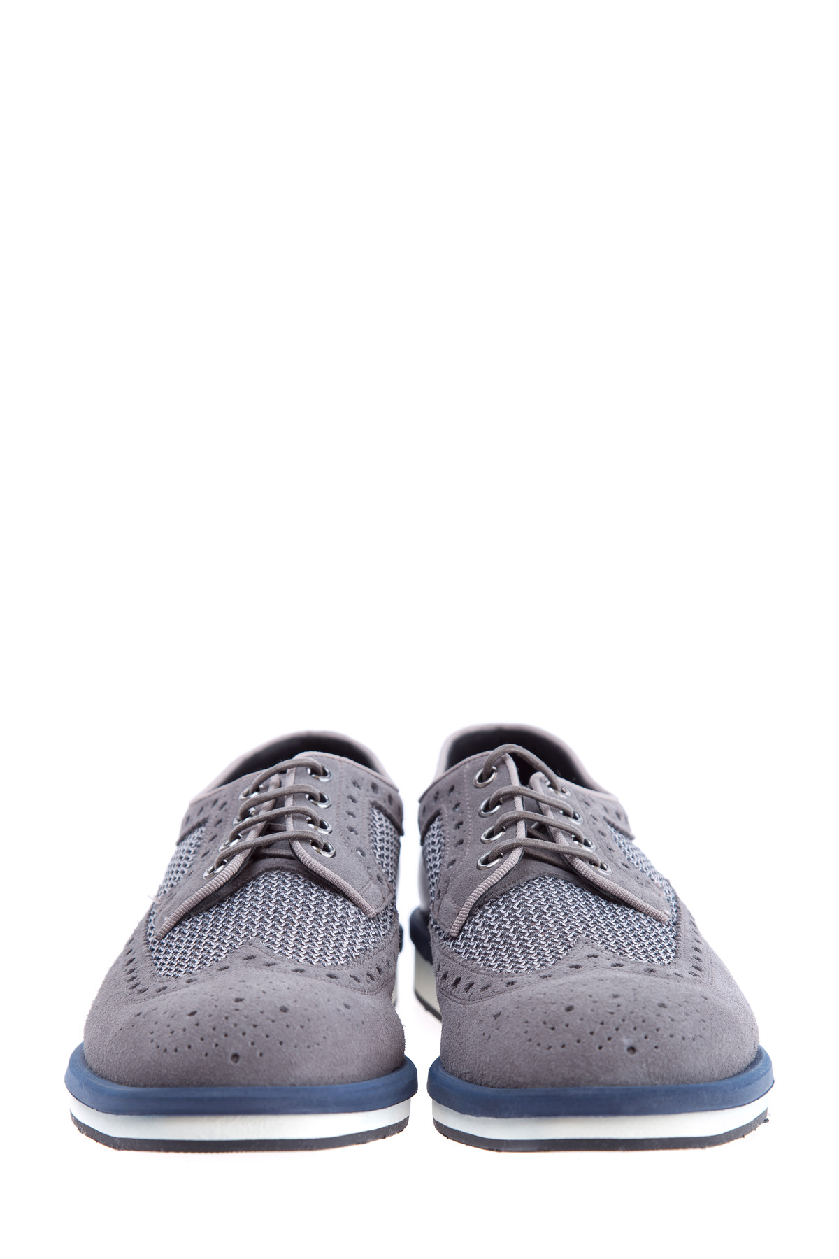 ботинки SANTONI, цвет серый, размер 40 - фото 5