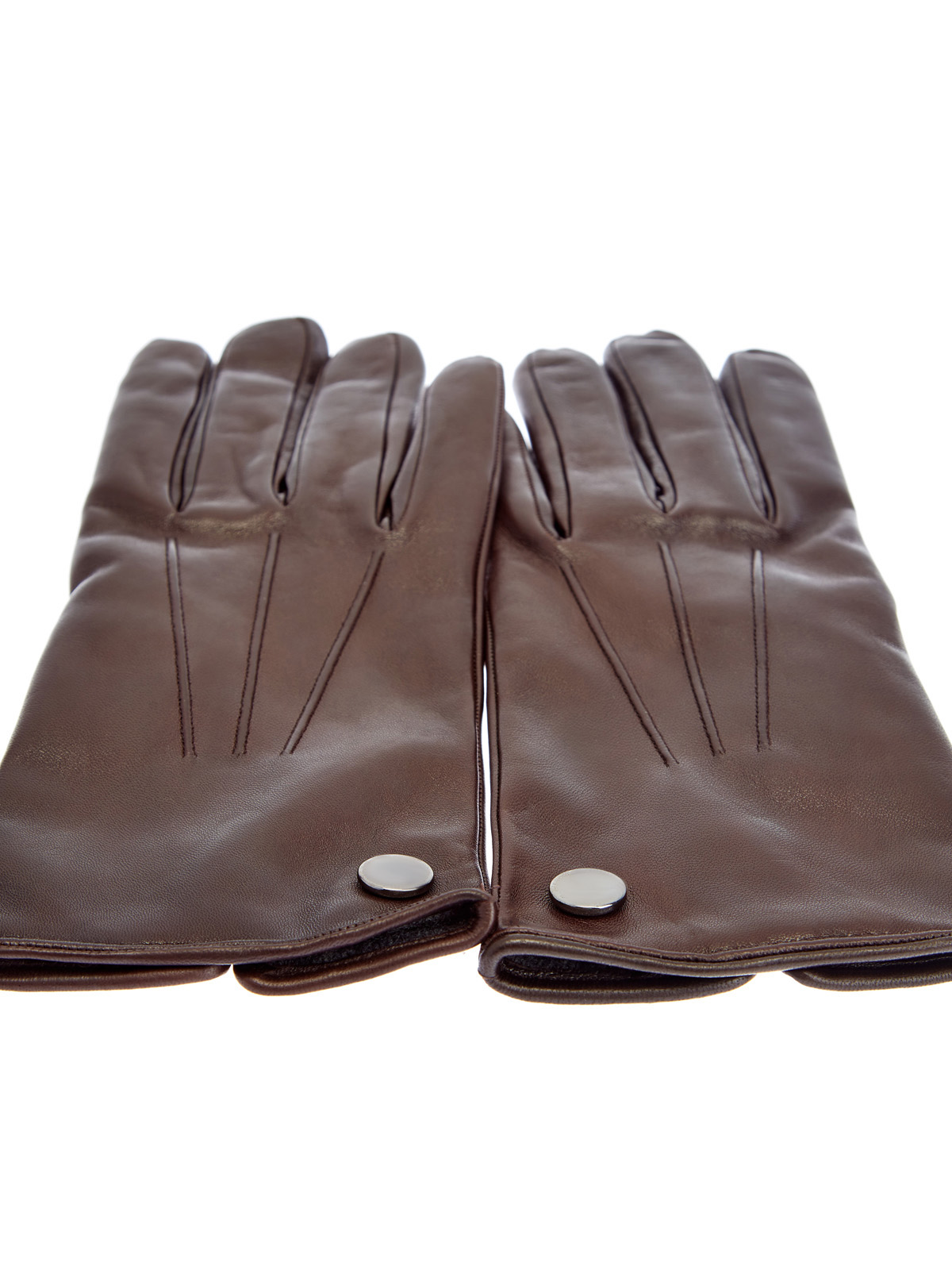 Перчатки ручной работы из кожи ягненка и кашемира MORESCHI, цвет коричневый, размер L;XS;S;M - фото 2