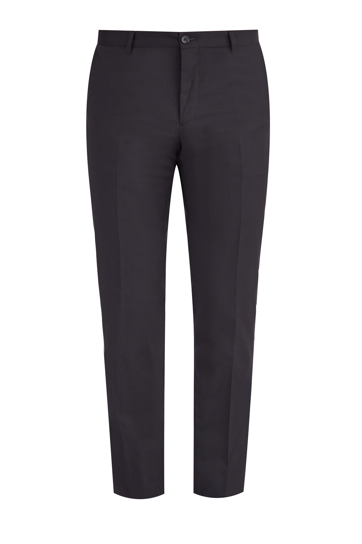 Шерстяные брюки в классическом стиле ETRO, цвет черный, размер 48 - фото 1