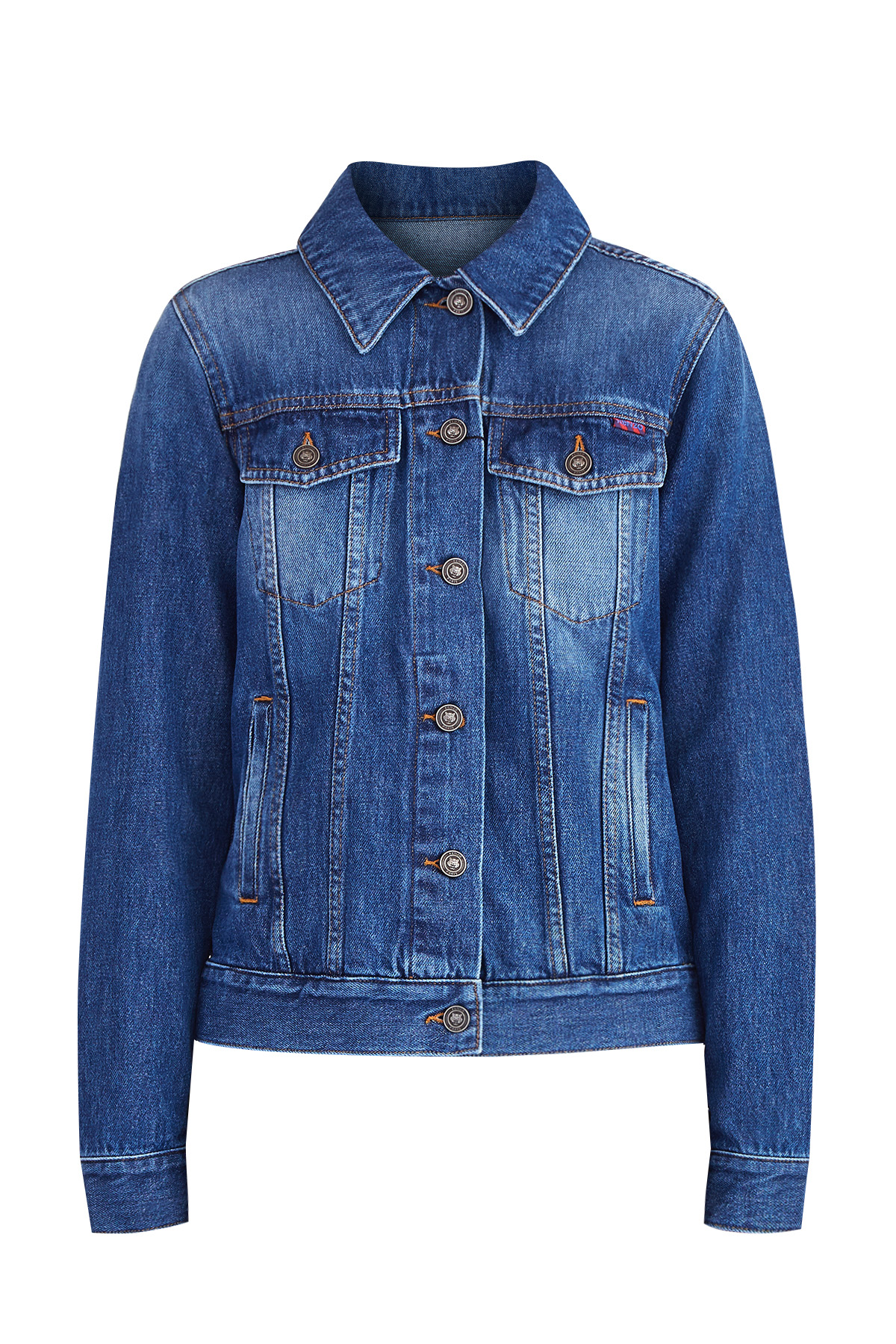 

Джинсовка из денима с винтажным высветлением и принтом «Hyper KENZO», Синий, Джинсовка из денима с винтажным высветлением и принтом «Hyper KENZO»