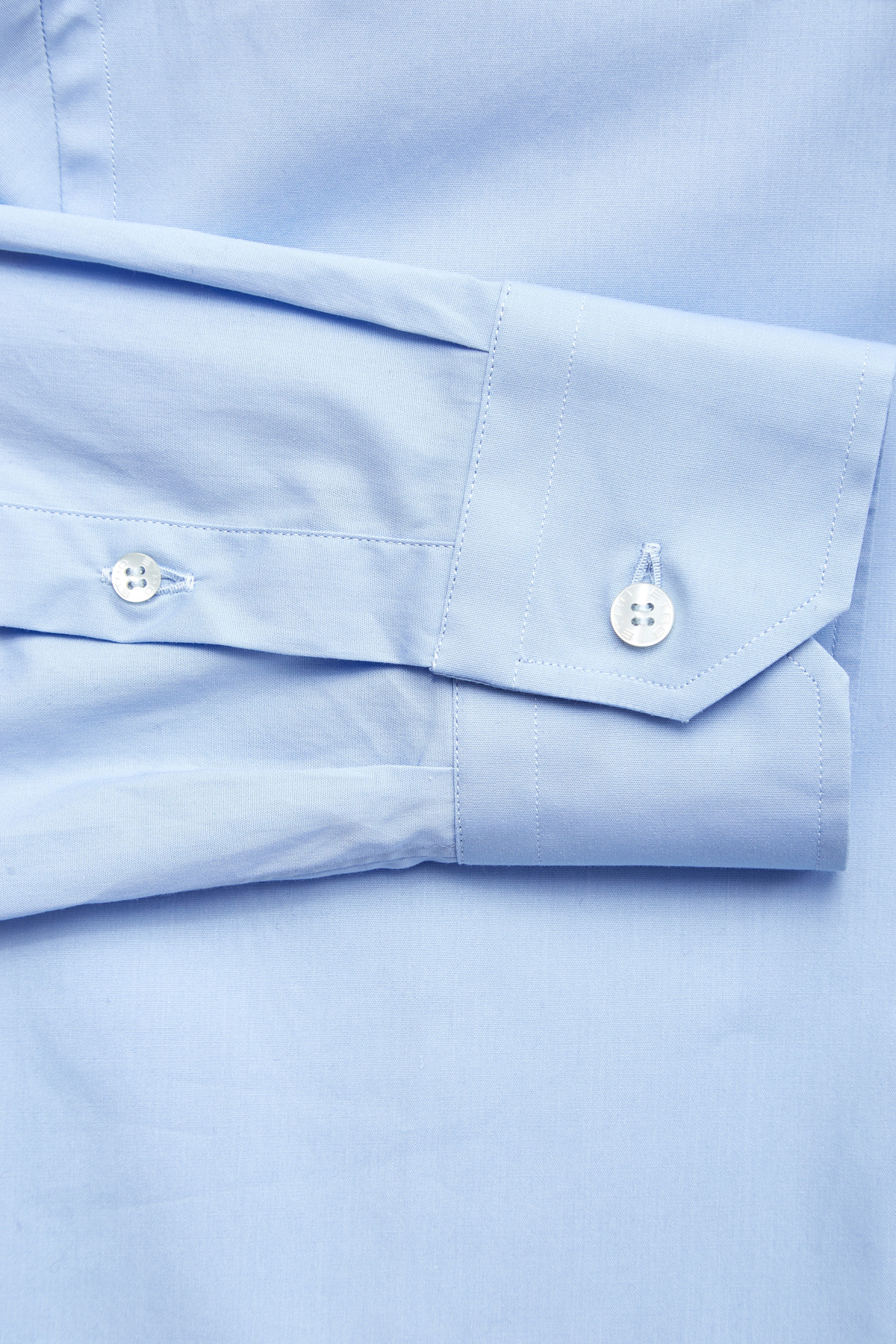 Базовая голубая рубашка из хлопка ETRO, цвет голубой, размер 50;54 - фото 5