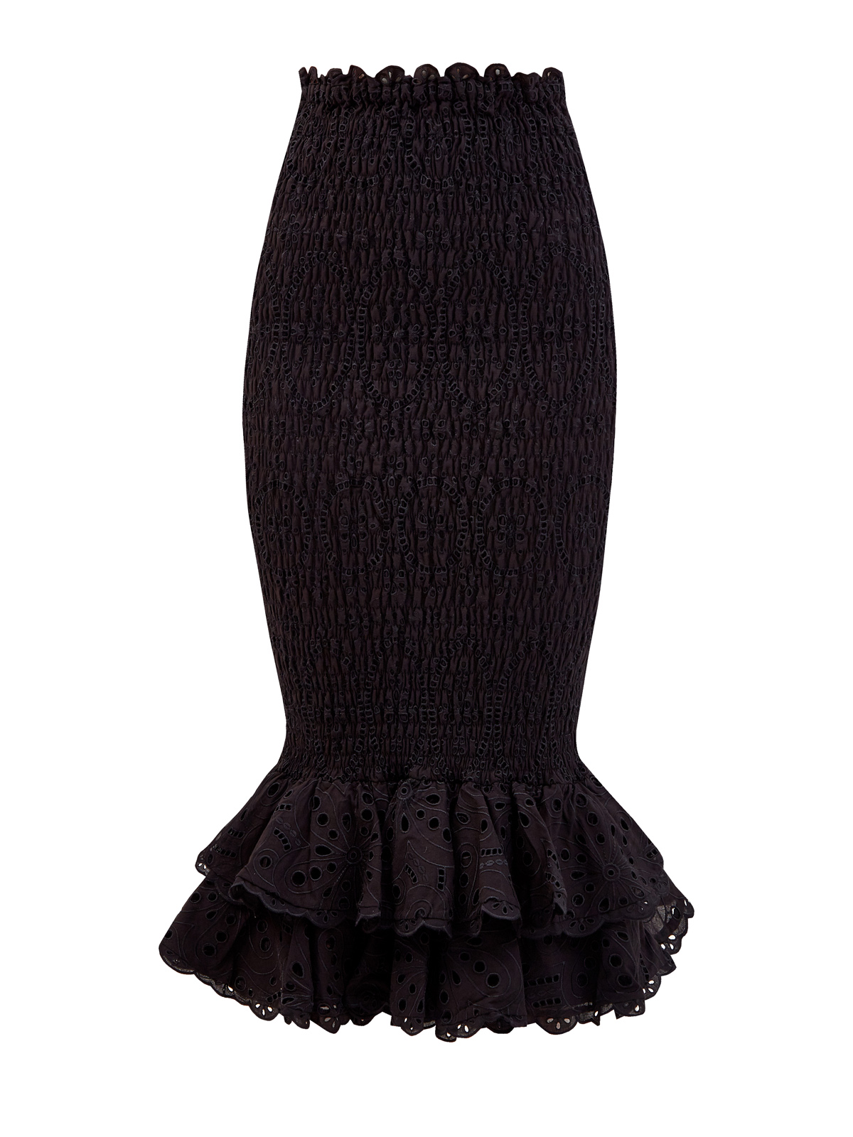 Облегающая юбка Liliana с подолом в стиле фламенко CHARO RUIZ IBIZA, цвет черный, размер S;M - фото 1