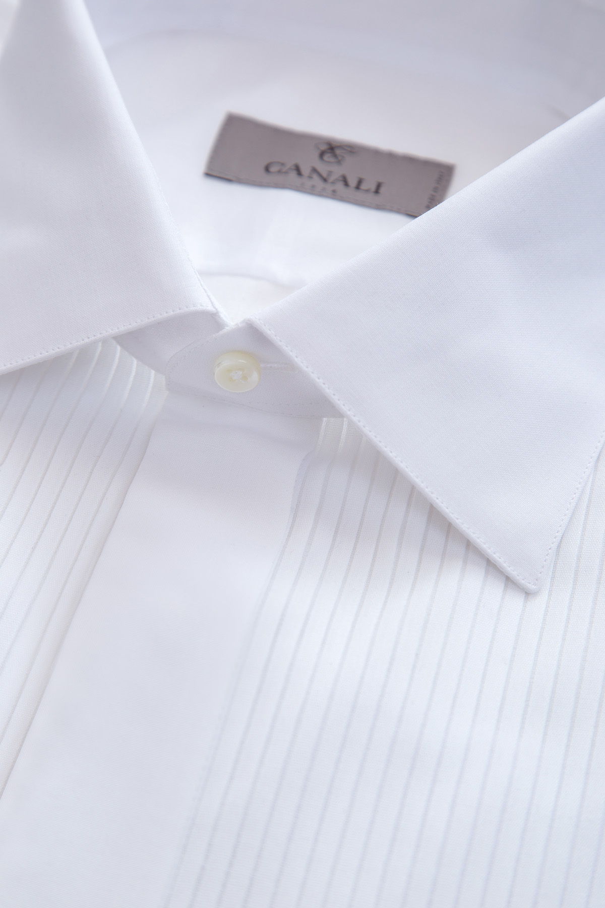 Классическая белая рубашка под смокинг CANALI, цвет белый, размер 58 - фото 5