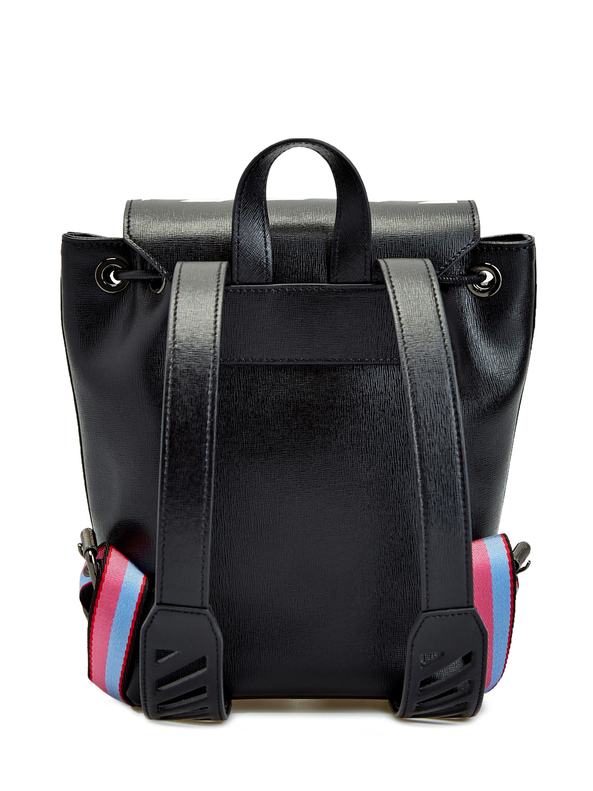 Кожаный рюкзак Diag с принтом в диагональную полоску OFF-WHITE, цвет черно-белый, размер 36;36.5;37.5;38;38.5;39;40 - фото 5