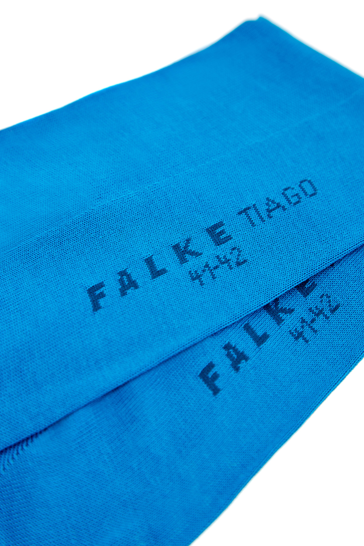 Бирюзовые носки из пряжи двухслойного скручивания FALKE, цвет синий, размер 44 - фото 2