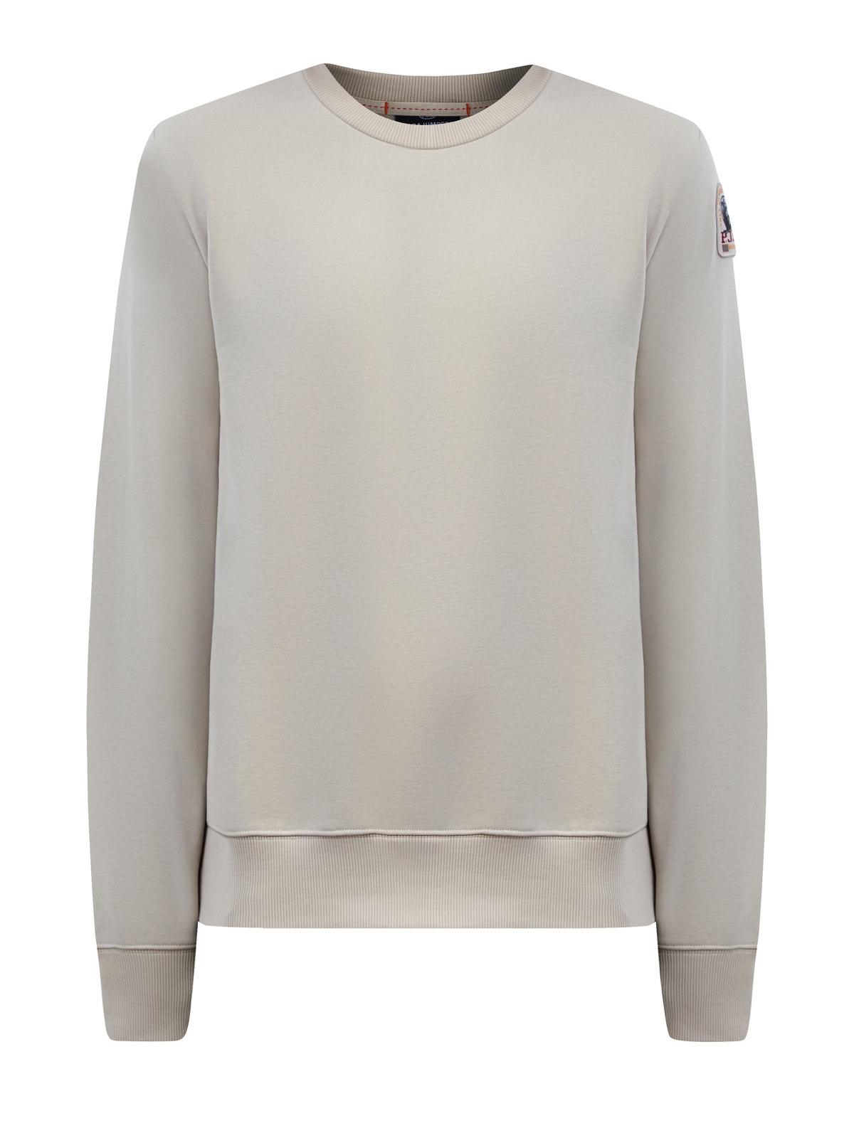 

Хлопковый свитшот с нашивкой PJS и эластичными кромками, Бежевый, Хлопковый свитшот с нашивкой PJS и эластичными кромками