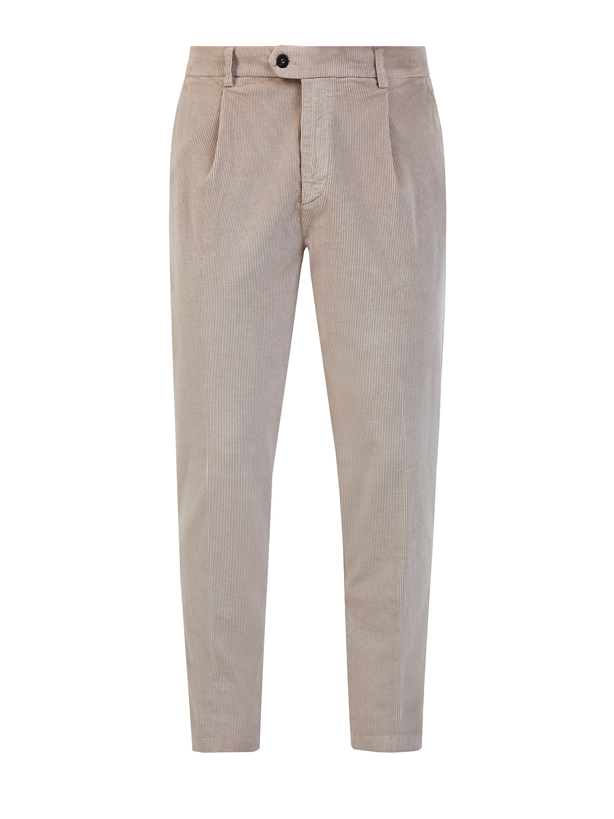 

Вельветовые брюки из коллекции Platinum с защипами, Бежевый, Вельветовые брюки из коллекции Platinum с защипами