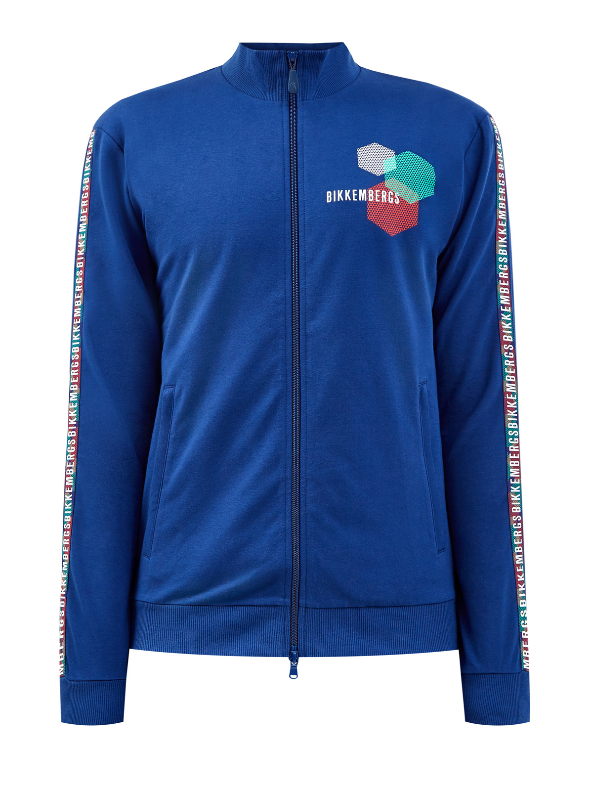 Толстовка в спортивном стиле с графическим принтом и логотипом BIKKEMBERGS, цвет синий, размер L;XL;2XL;3XL - фото 1