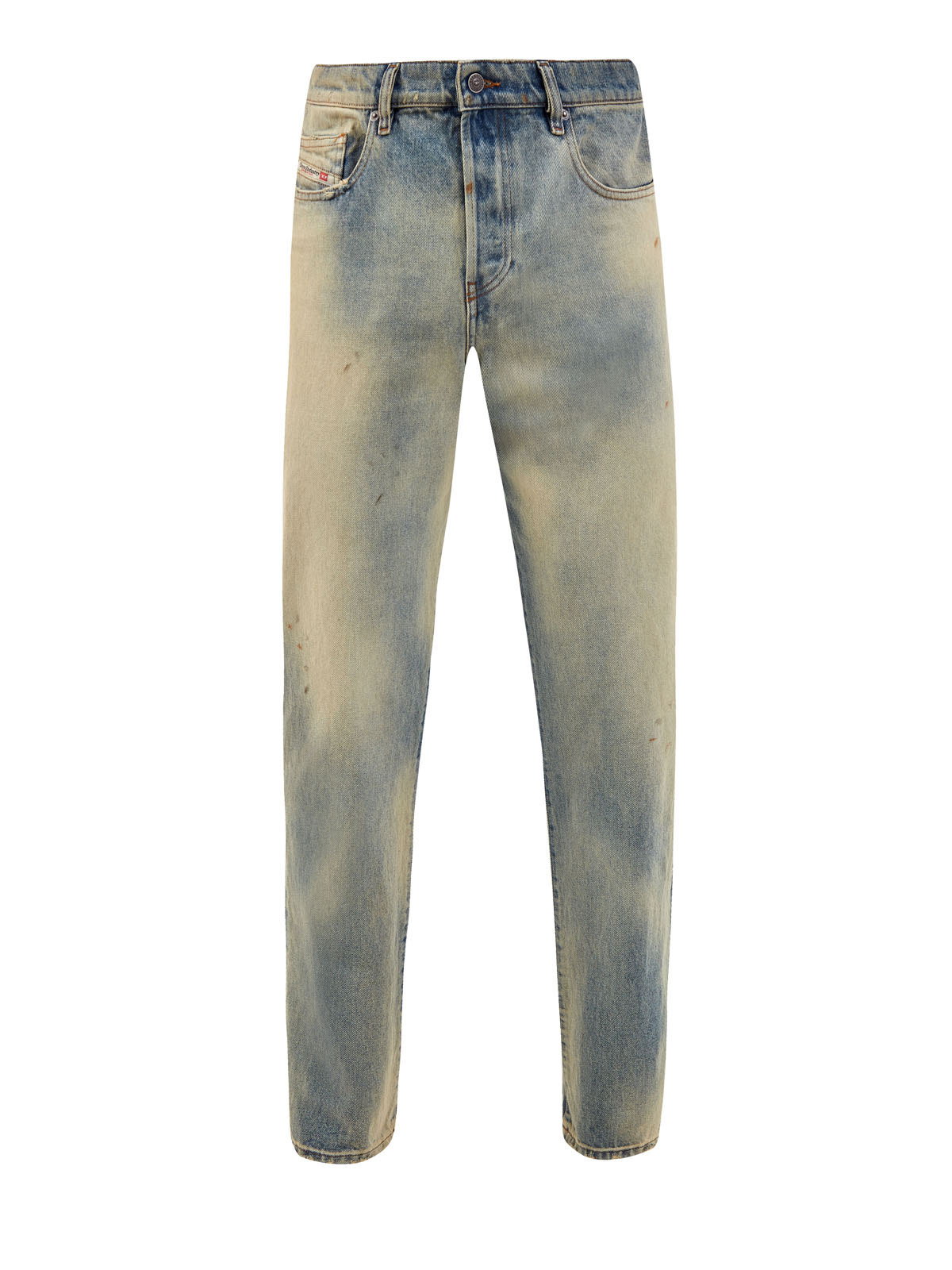 Прямые джинсы D-Viker из денима с винтажным эффектом DIESEL, цвет мульти, размер 44;48;52
