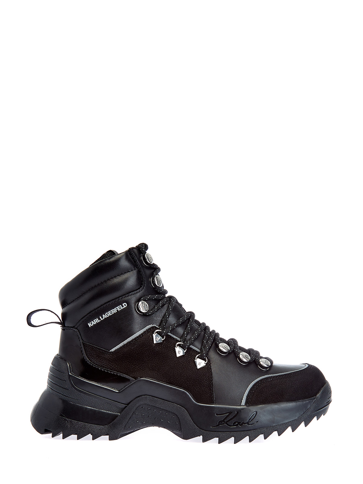 Комбинированные ботинки Quest Cross Lace KARL LAGERFELD, цвет черный, размер 37;38;39;41;40 - фото 1