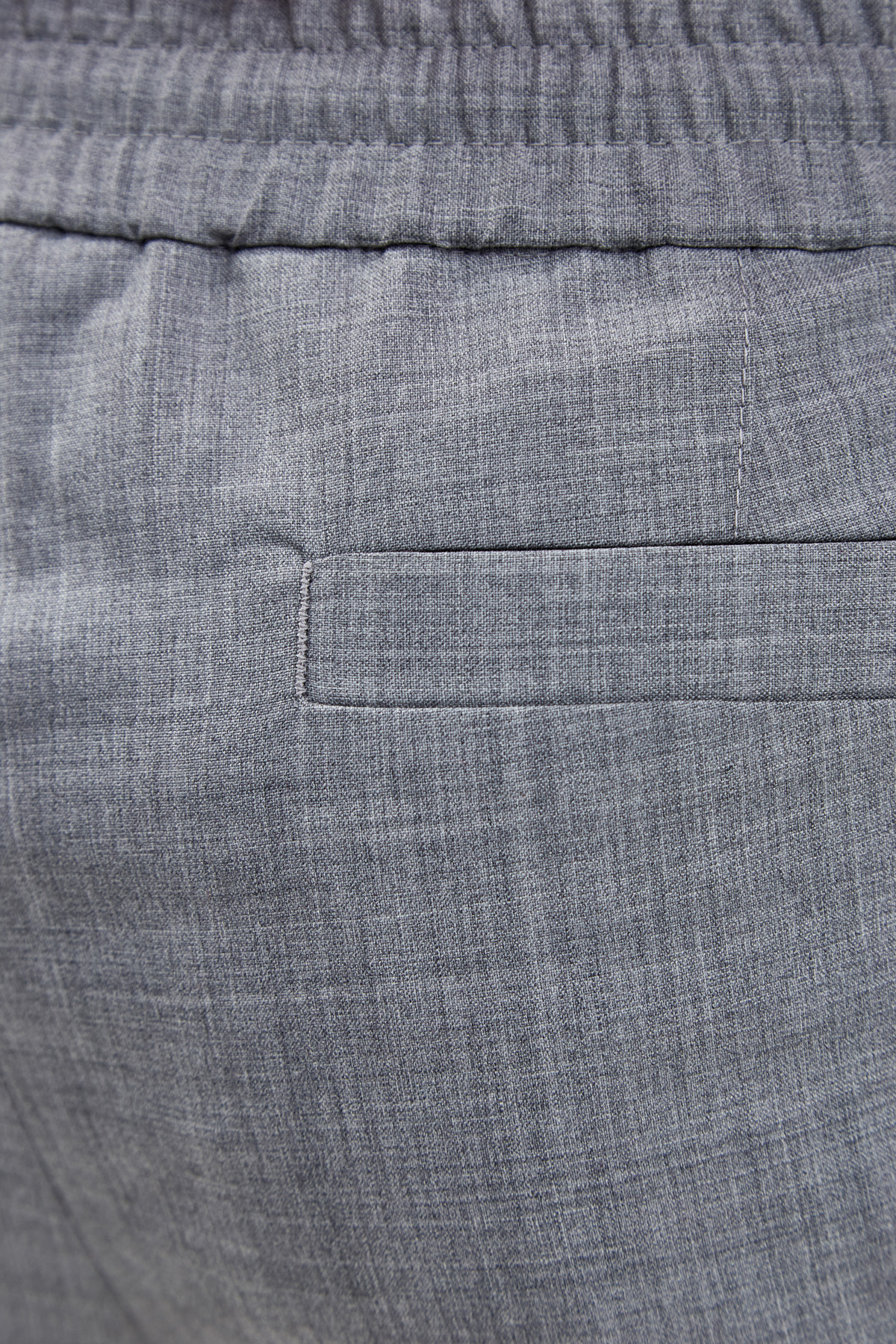 Шерстяные брюки в стиле casual BRUNELLO CUCINELLI, цвет серый, размер 48;50 - фото 6