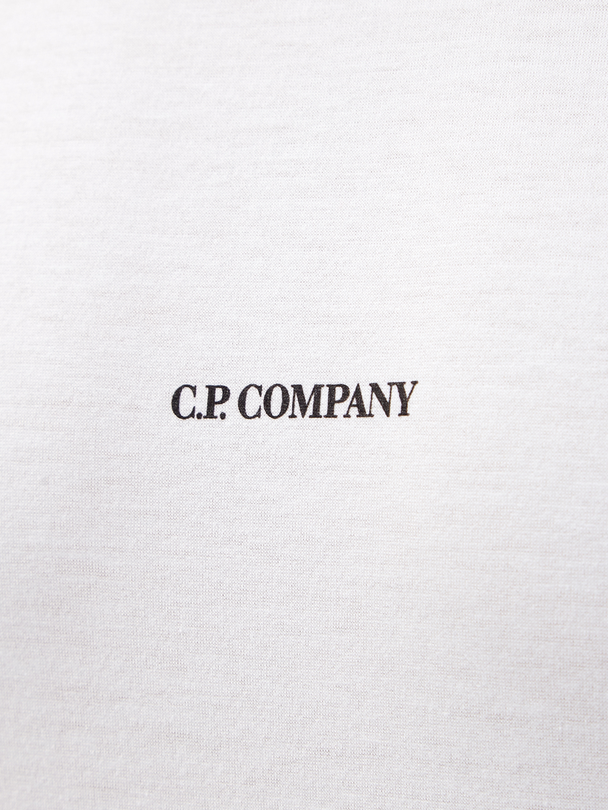 Лонгслив из тонкого хлопка джерси с контрастным логотипом C.P.COMPANY, цвет белый, размер 48;50;54 - фото 5