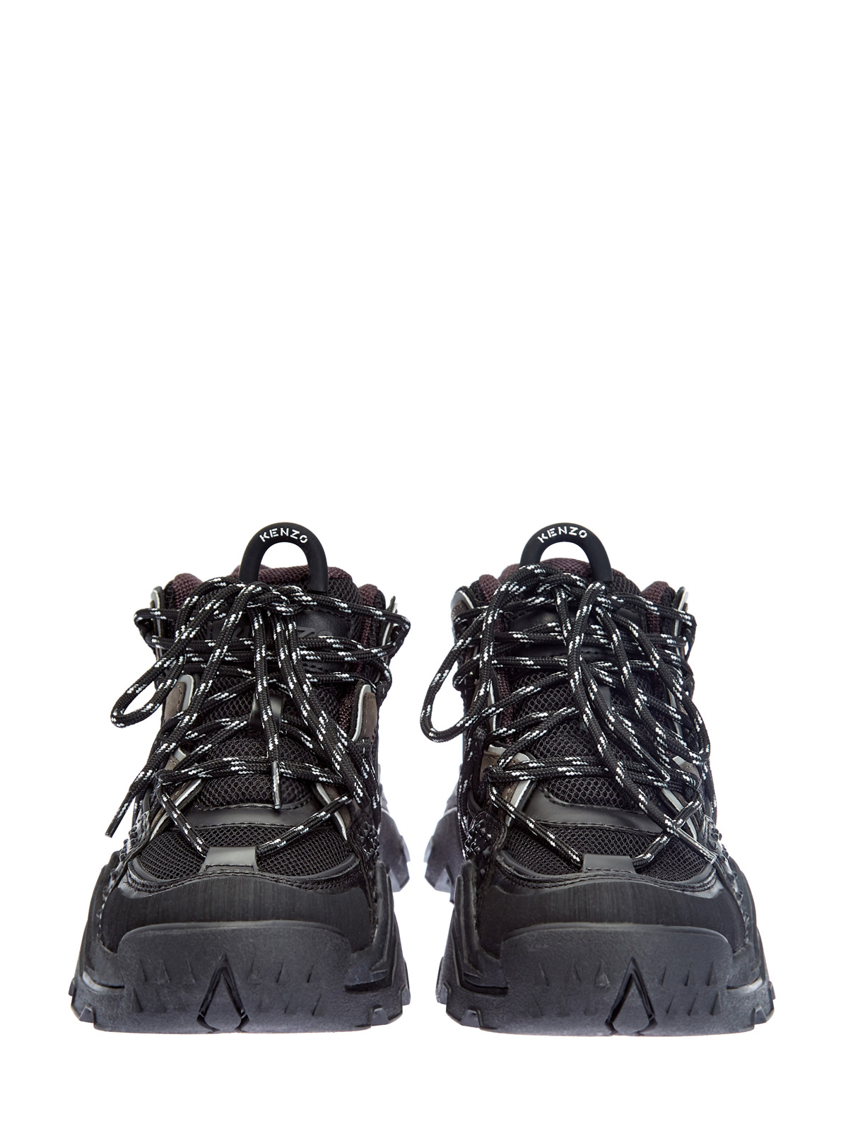 Кожаные кроссовки Inka с отделкой из мембраны и замши KENZO, цвет черный, размер 6;7 - фото 6