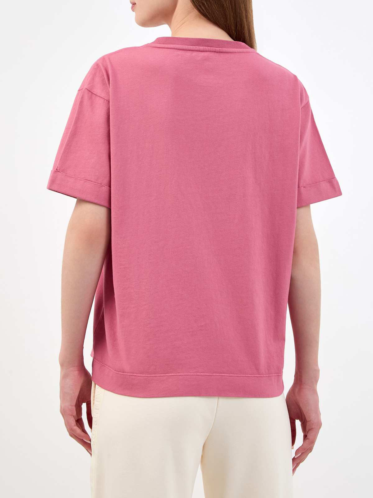 Футболка Marilene Tee из джерси с накладным карманом и принтом PARAJUMPERS, цвет розовый, размер XS;S;M;L - фото 4