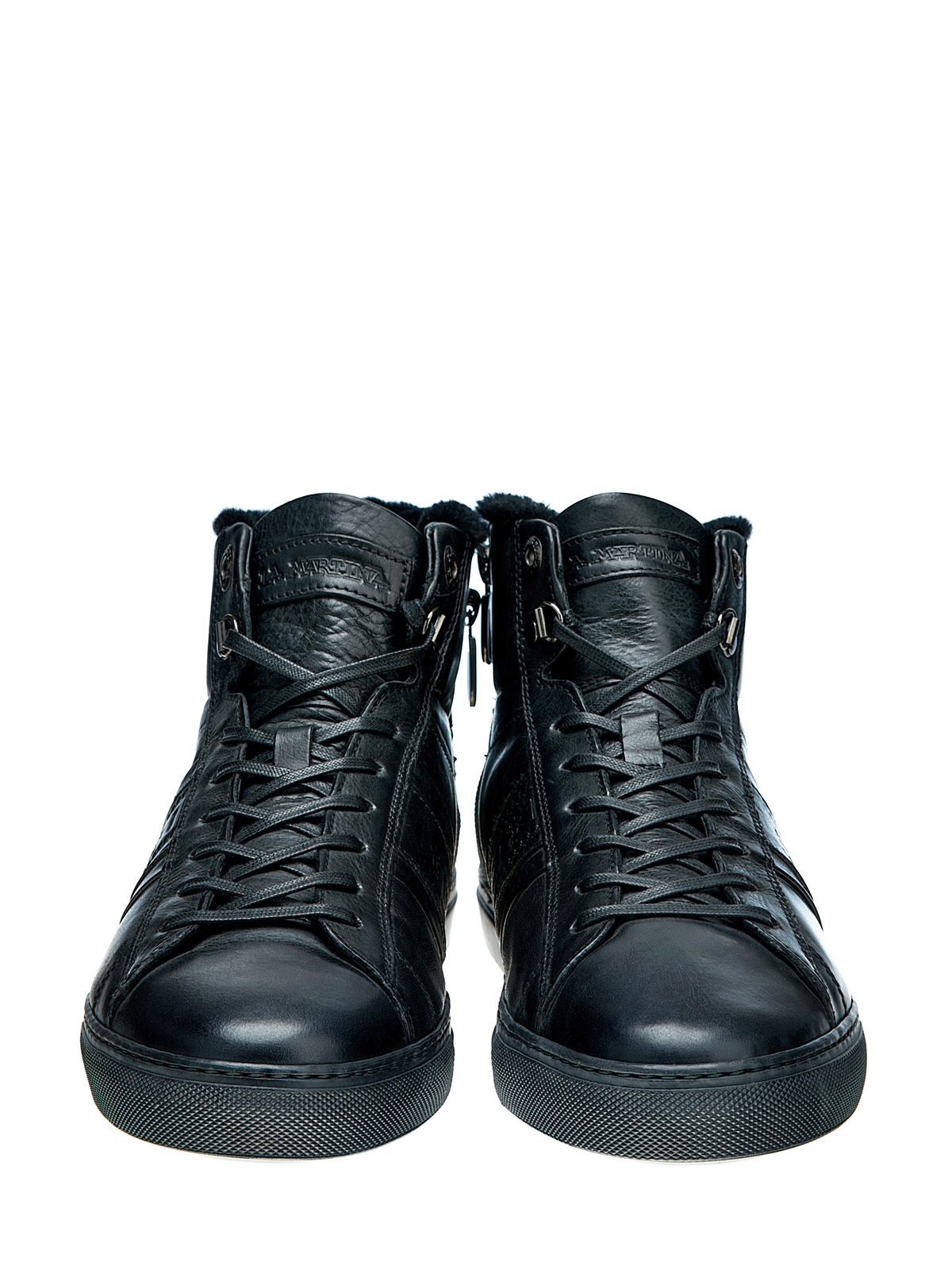 Утепленные мехом ботинки из матовой кожи LA MARTINA, цвет черный, размер 42;39;40;44 - фото 6