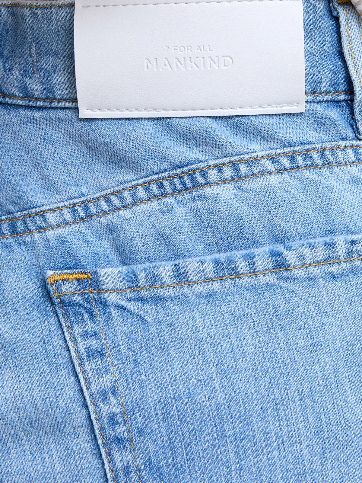 Расклешенные джинсы Lotta в стиле 70-х из выбеленного денима 7 FOR ALL MANKIND, цвет голубой, размер XS;S;S - фото 5