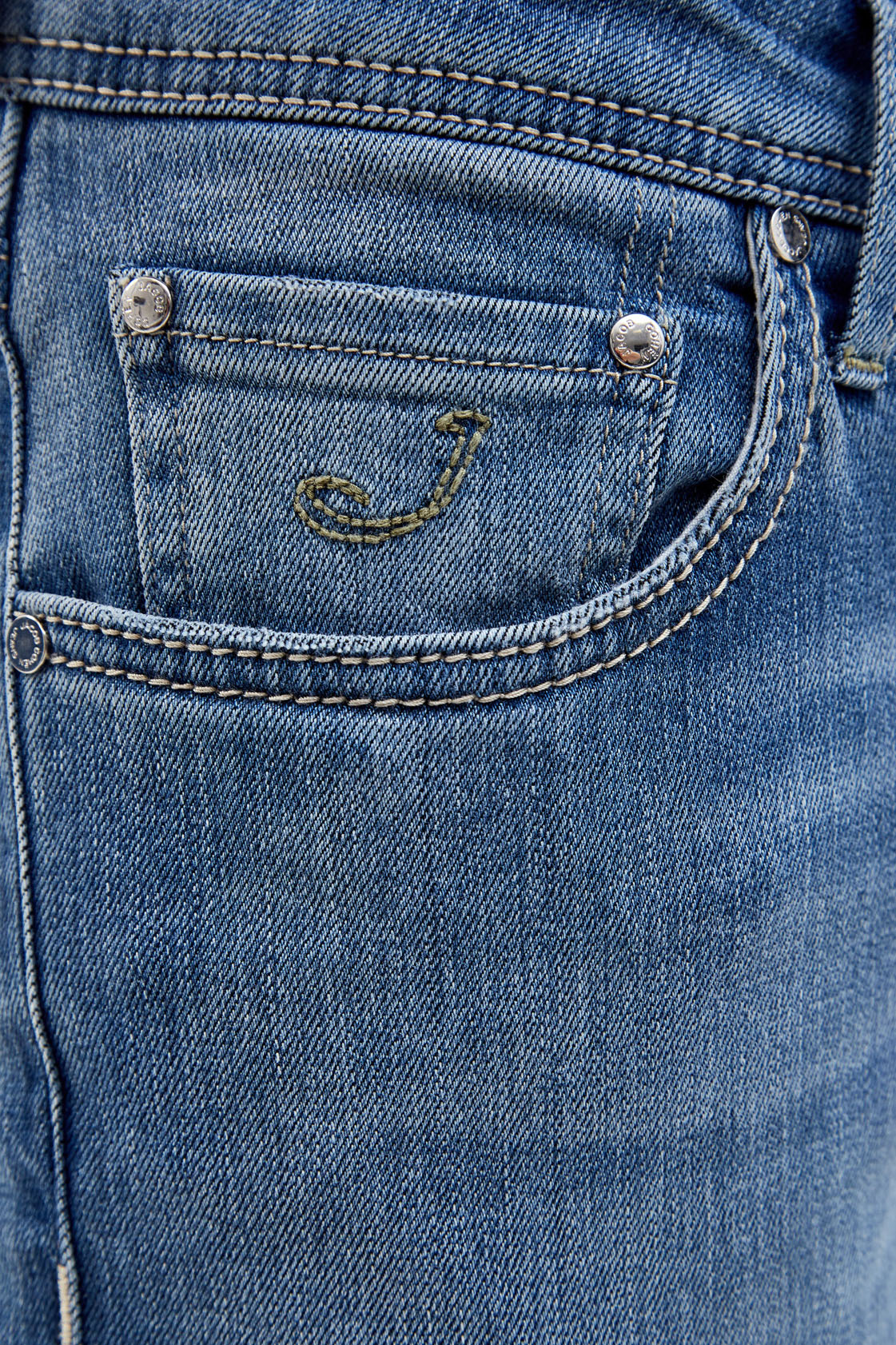 Классические джинсы прямого кроя из денима с ароматической пропиткой JACOB COHEN, цвет синий, размер 48;52;54;54;56;46 - фото 6