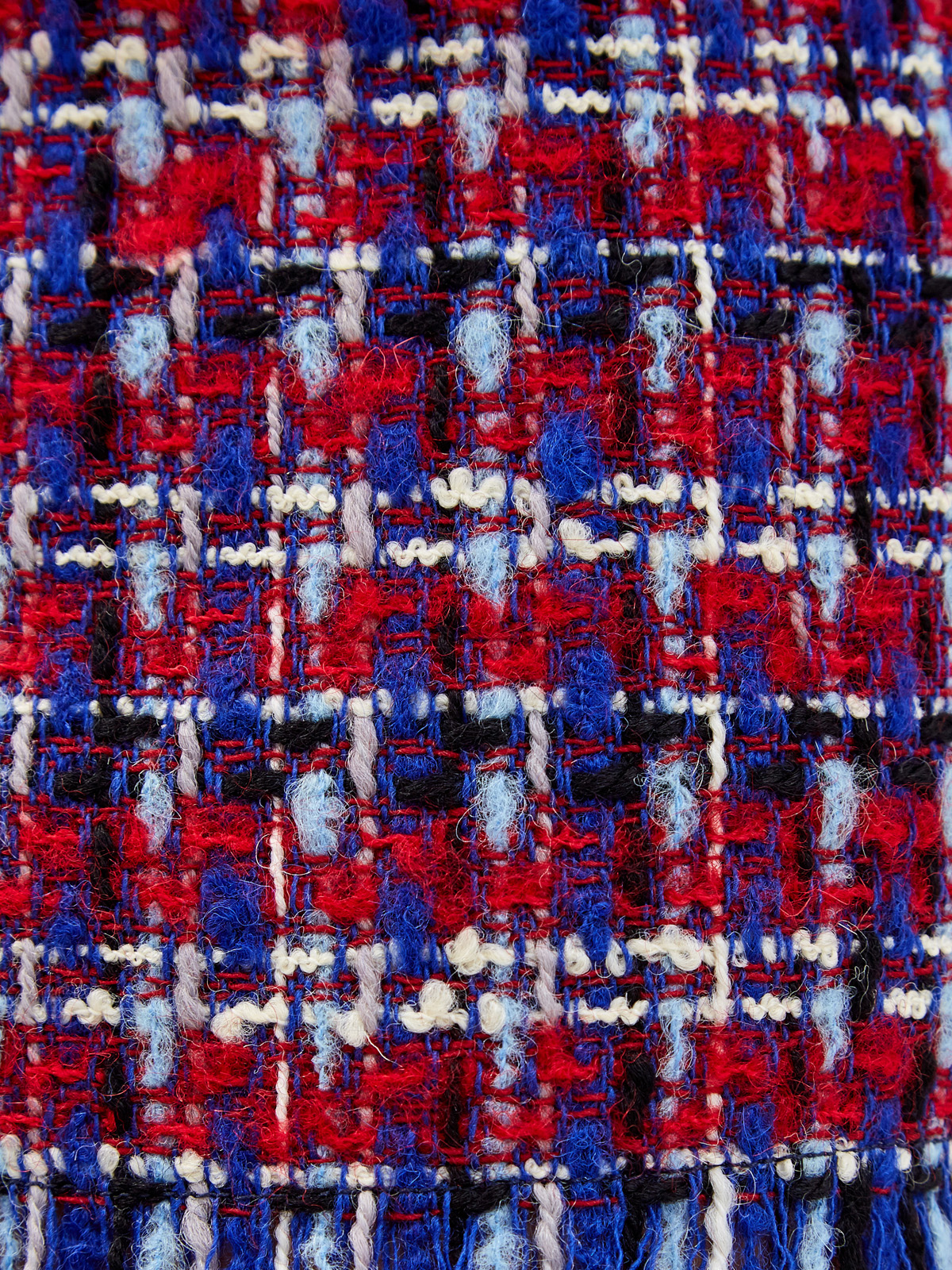 Юбка из шерстяного твида-букле с короткой бахромой ETRO, цвет мульти, размер 42;40;44 - фото 5