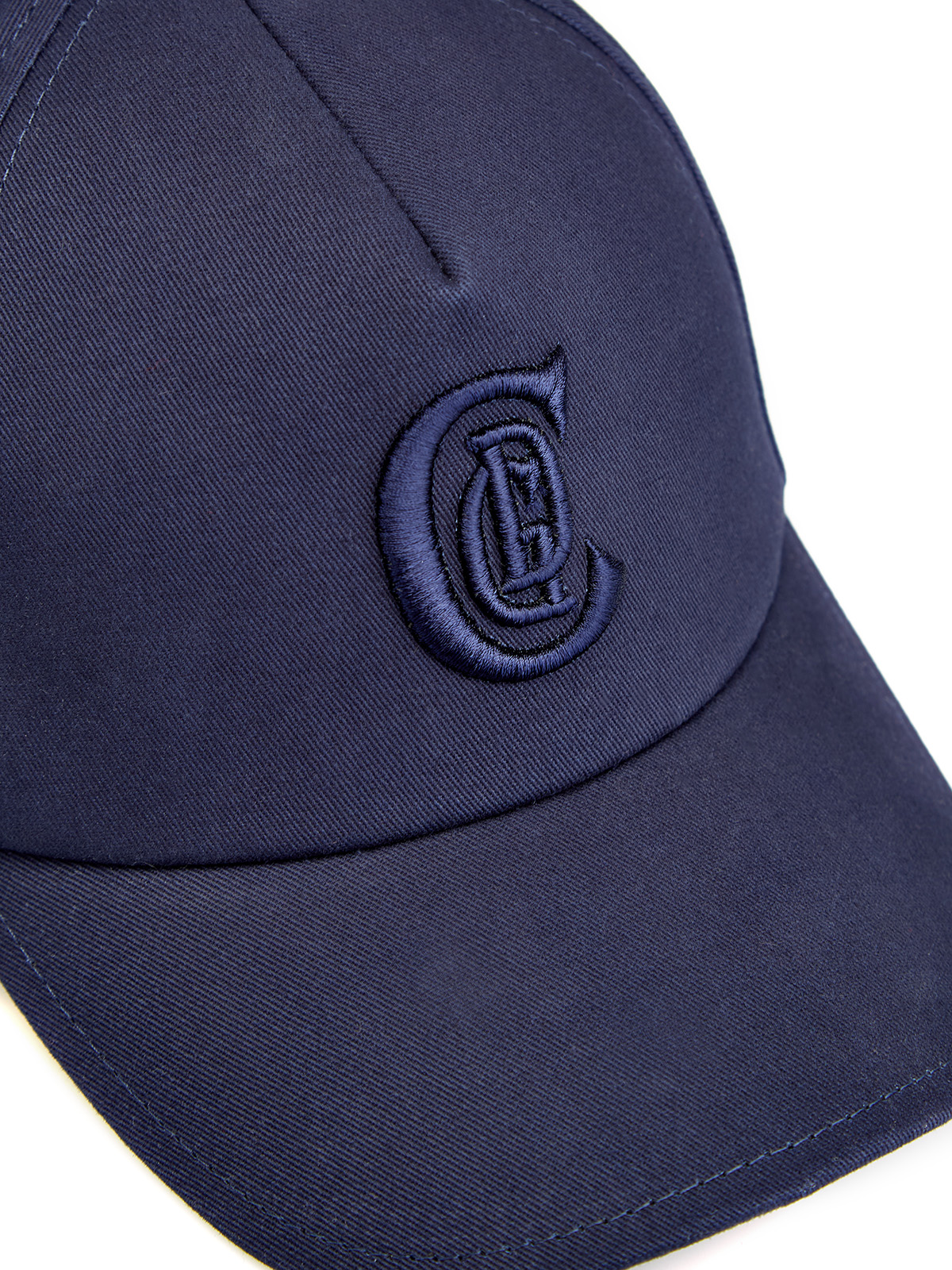 Бейсболка из хлопкового габардина с вышитым логотипом в тон CUDGI, цвет синий, размер 58;59 - фото 4