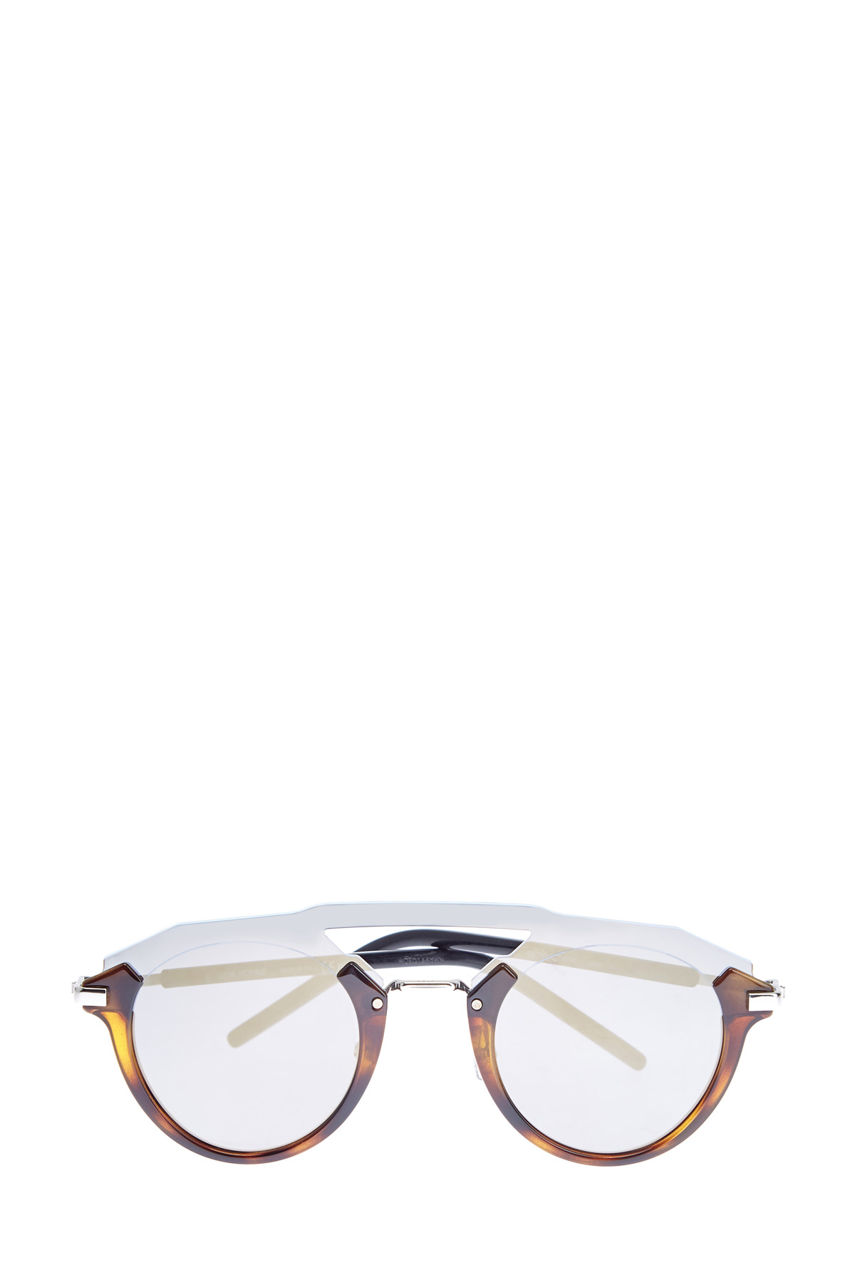 Очки DiorFuturistic в открытой оправе из ацетата DIOR (sunglasses) men, цвет коричневый, размер 40;43