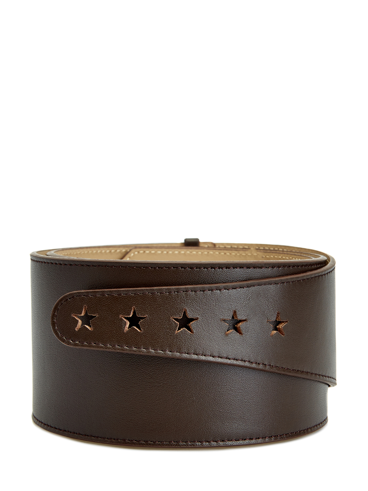 

Широкий ремень из мелкозернистой телячьей кожи, Коричневый, Широкий ремень из мелкозернистой телячьей кожи