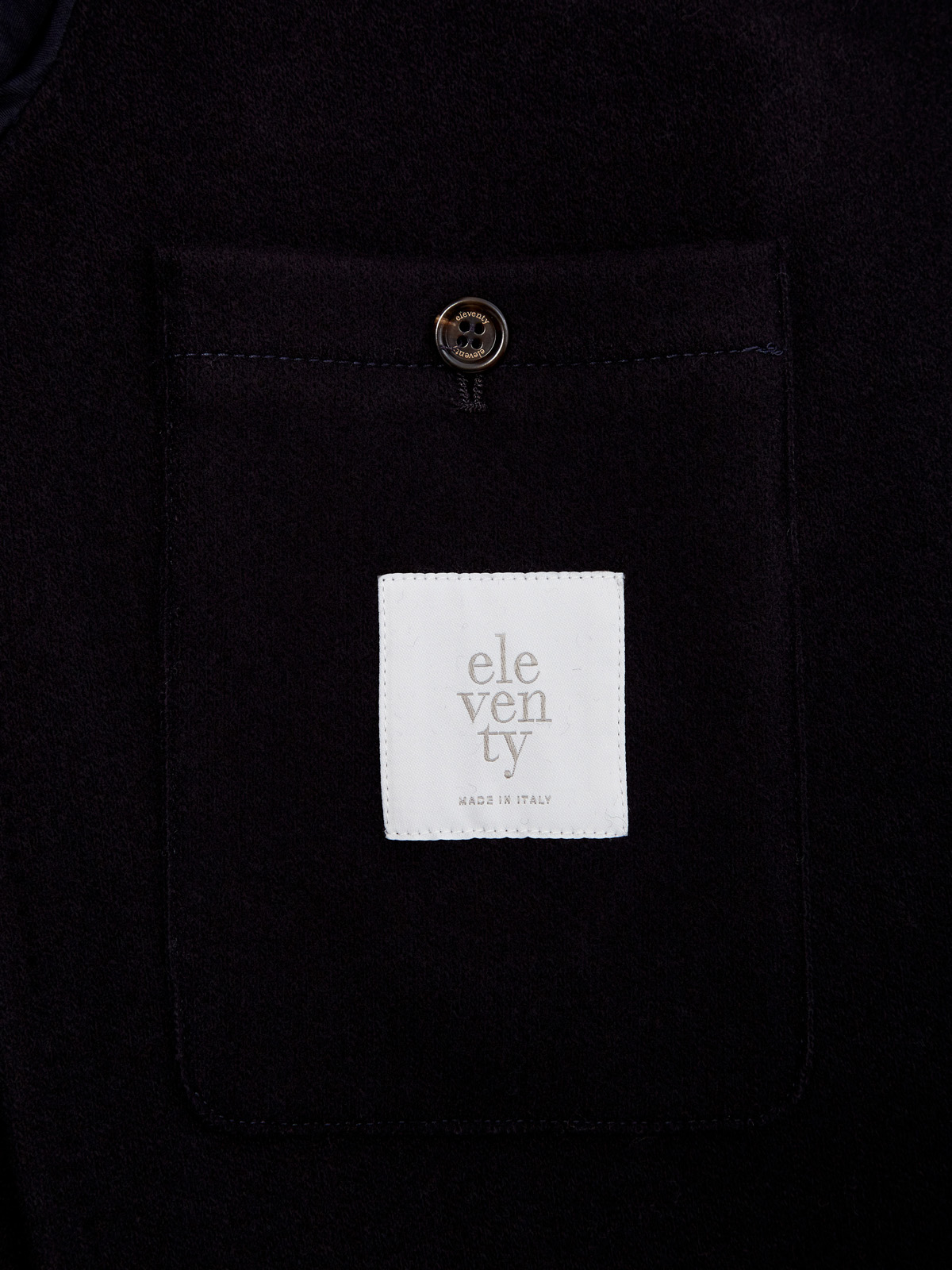 Однобортное пальто ручной работы из плотной шерсти ELEVENTY, цвет синий, размер 48;50;52;54 - фото 6