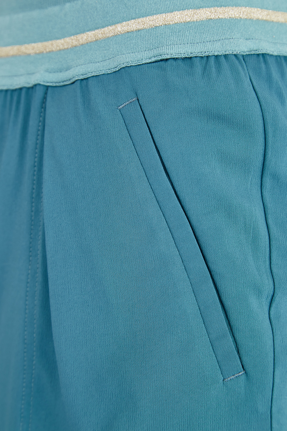 Шорты в стиле спортшик с трикотажным поясом и карманами LORENA ANTONIAZZI, цвет бирюзовый, размер 40;42;44 - фото 5