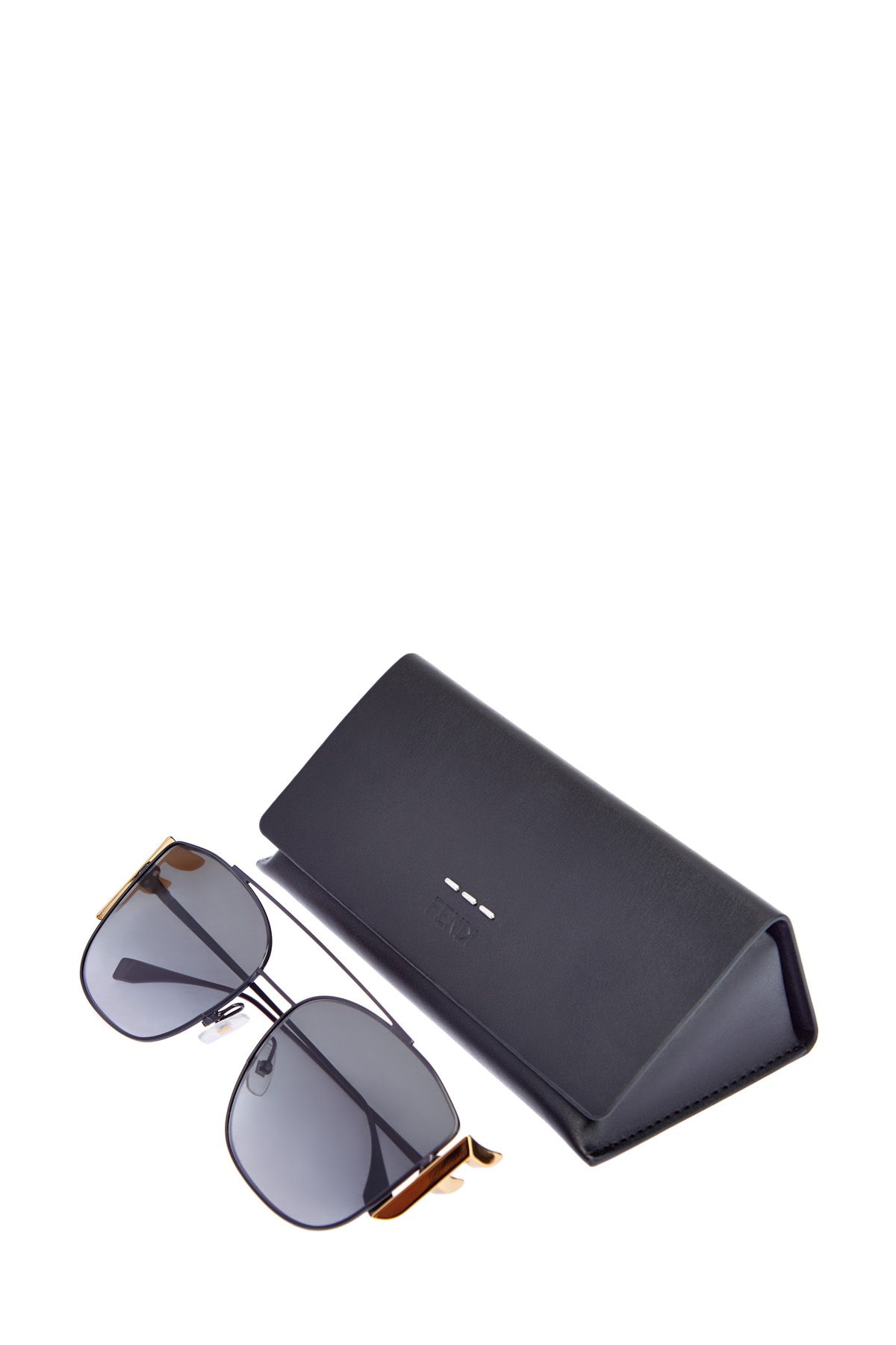Очки FFreedom с кристаллами Swarovski и литой символикой FENDI (sunglasses), цвет черный, размер 40;42;44;46 - фото 5