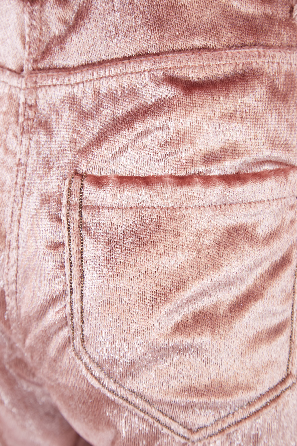 Брюки-палаццо Maxi из бархата Shimmer Beaver с сияющими нитями BRUNELLO CUCINELLI, цвет розовый, размер 40 - фото 7