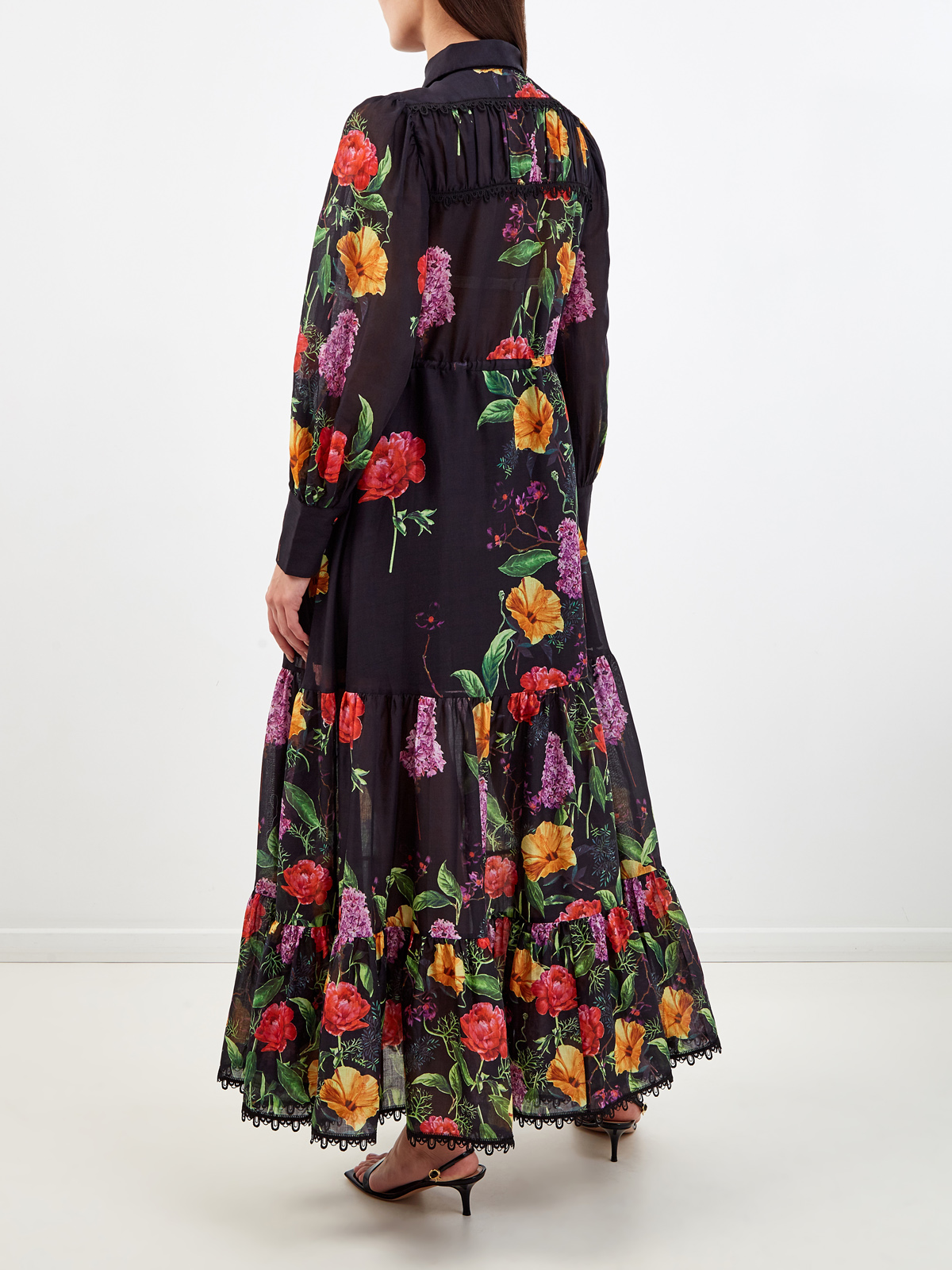 Хлопковое платье Lotus с цветочным принтом ручной работы CHARO RUIZ IBIZA, размер S;L;XL - фото 4