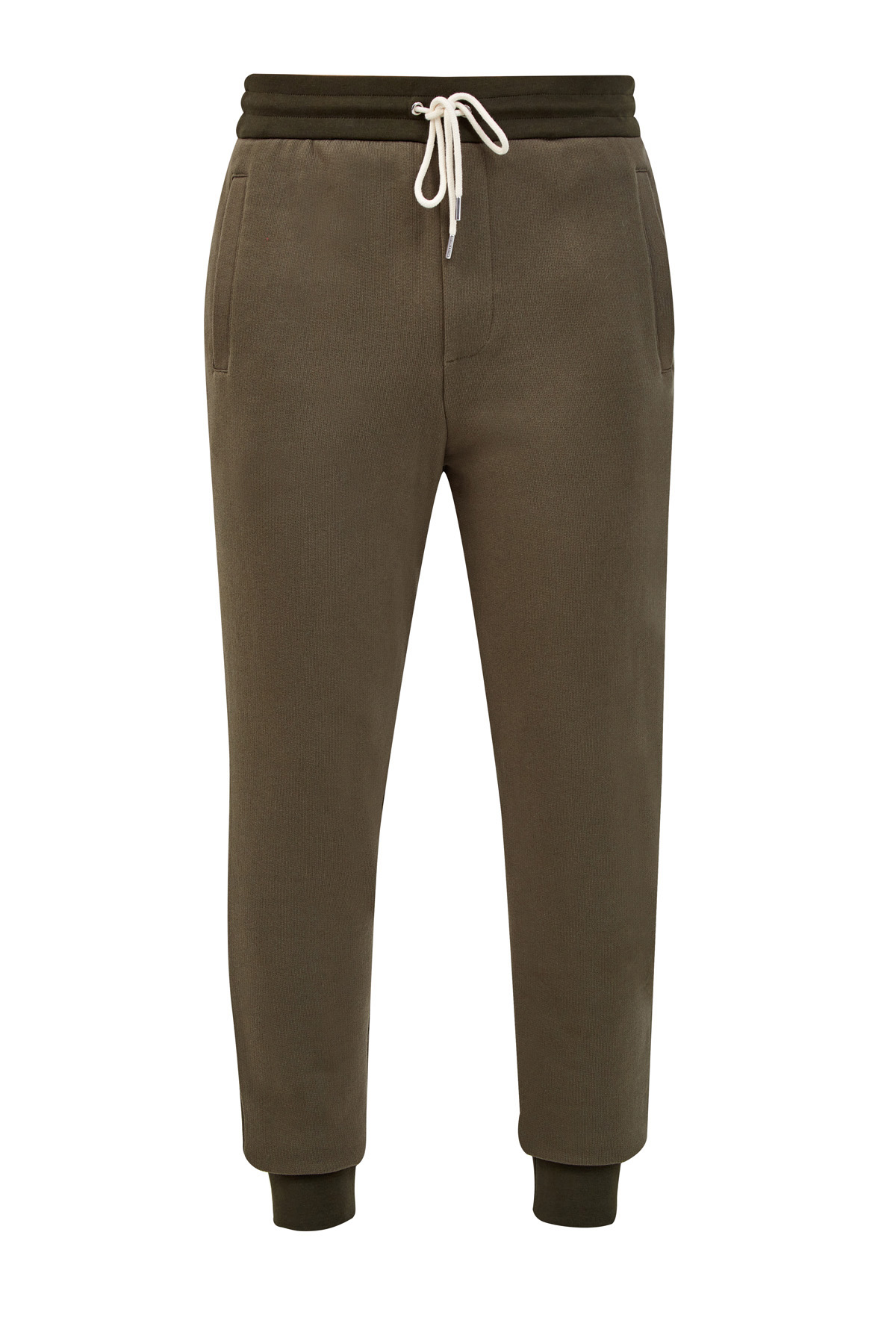 Хлопковые брюки-джоггеры с логотипом на спинке MICHAEL KORS, цвет хаки, размер XL - фото 1