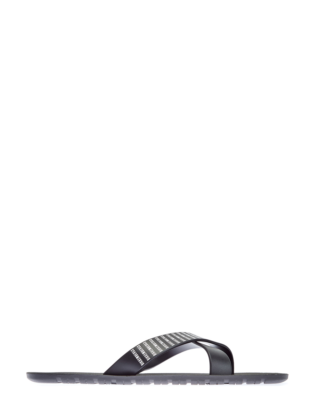 Шлепанцы в спортивном стиле с контрастным принтом BIKKEMBERGS, цвет черный, размер 40;41;42;43;44;45 - фото 1