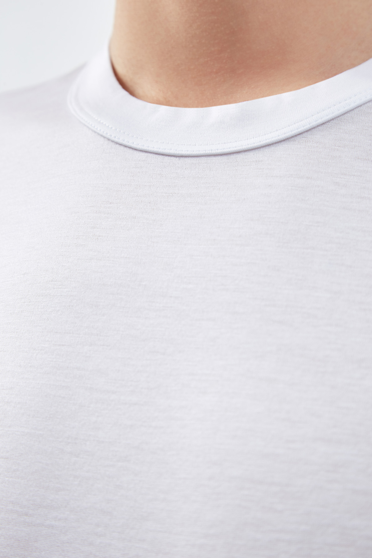 Лаконичная футболка из хлопка джерси CORTIGIANI, цвет белый, размер 50;54;56;62;48 - фото 5