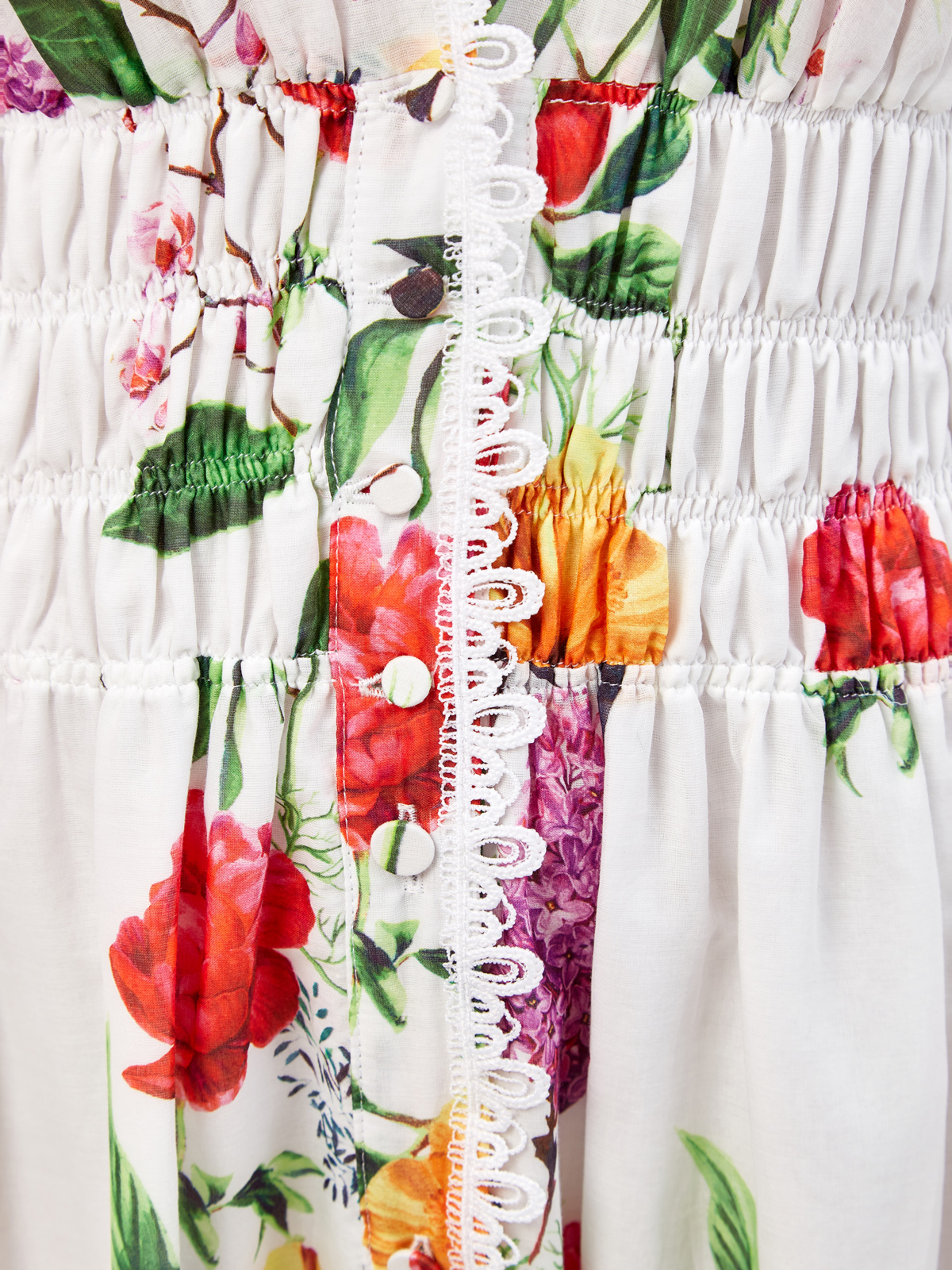 Платье Lipa из воздушного хлопка и кружева с V-образным вырезом CHARO RUIZ IBIZA, цвет белый, размер S;M;L;XL - фото 5