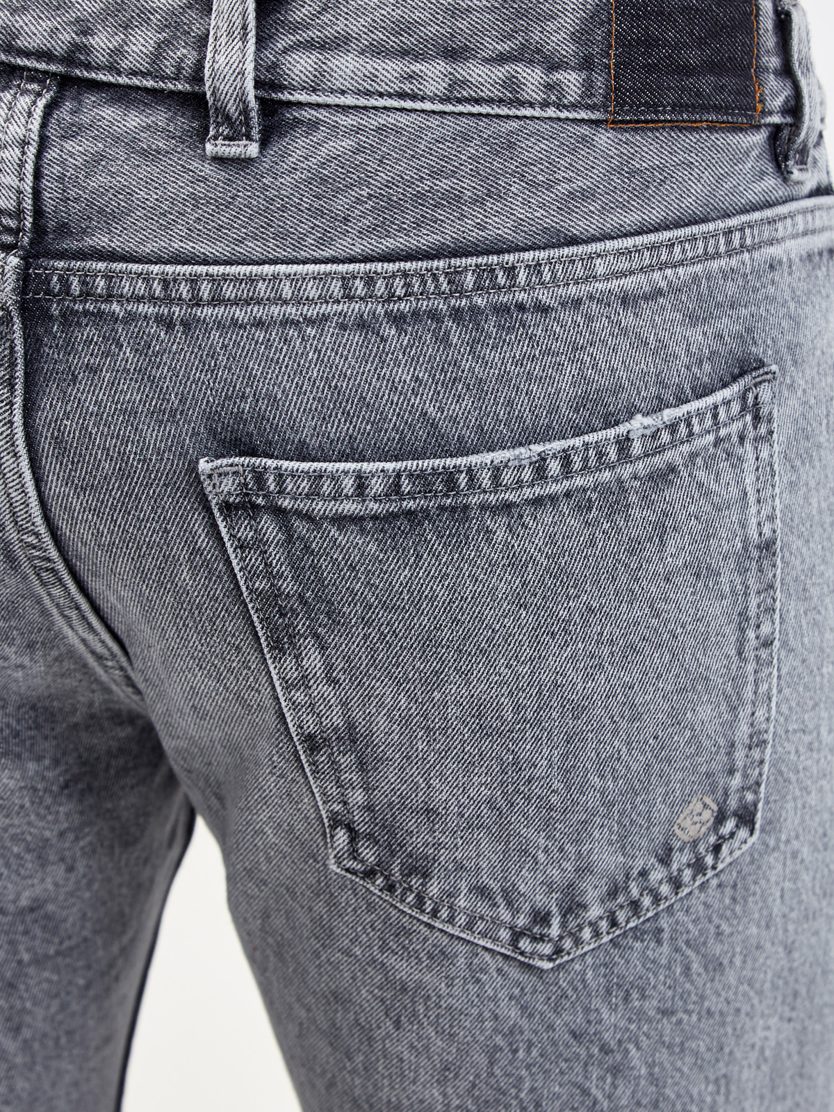 Окрашенные вручную джинсы-slim с литой фурнитурой ELEVENTY, цвет серый, размер 44;46;50;48;52 - фото 6