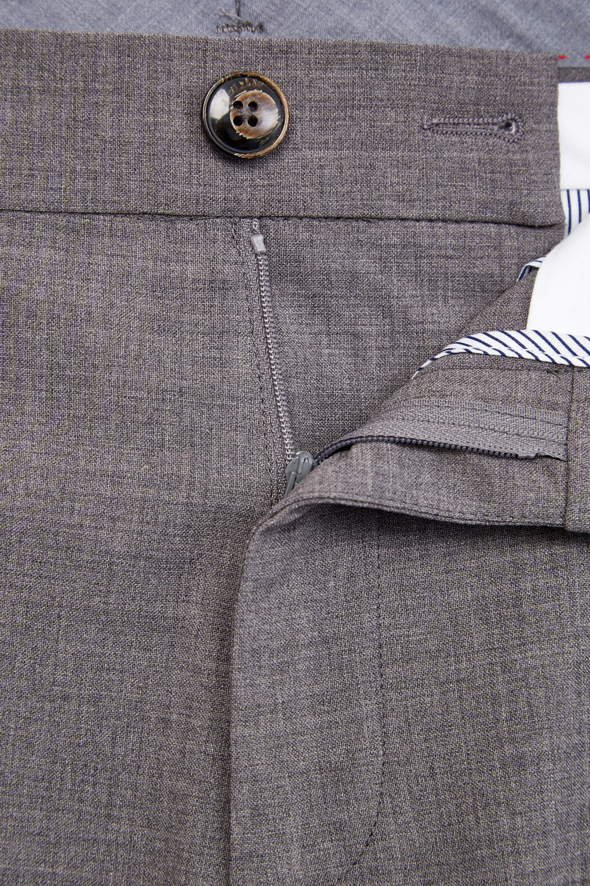 Брюки с карманами в стиле карго из эластичной шерстяной ткани ELEVENTY, цвет серый, размер 48 - фото 3