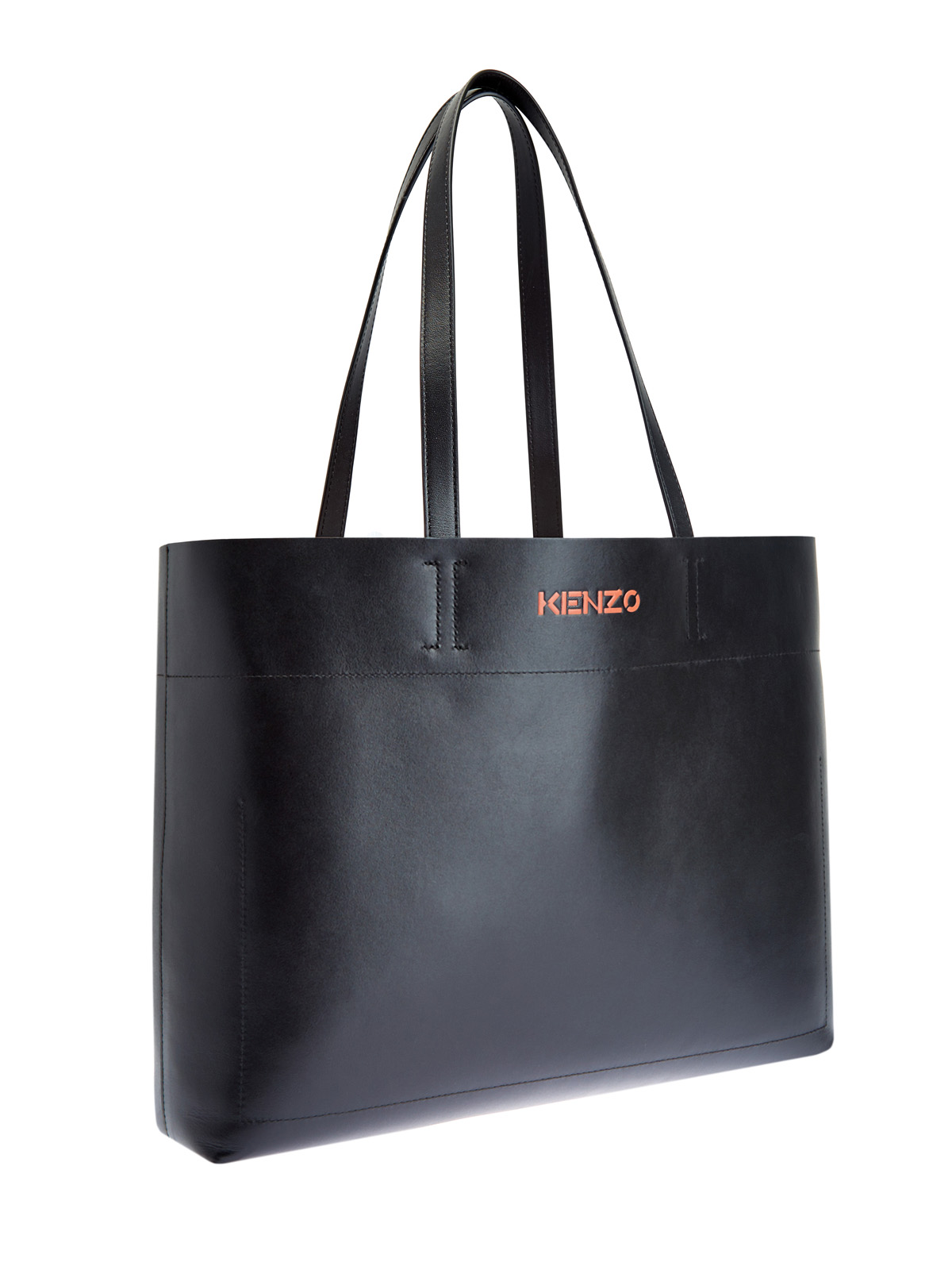 Кожаная сумка-тоут Cadet с объемным логотипом KENZO, цвет черный, размер 6;8;7.5;9 - фото 3