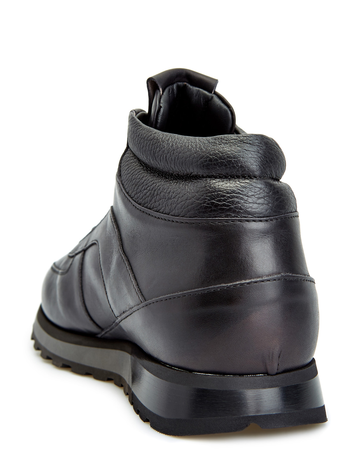 Высокие кроссовки из окрашенной вручную кожи BARRETT, цвет черный, размер 40.5;41;41.5;42;42.5;43;43.5;44 - фото 4