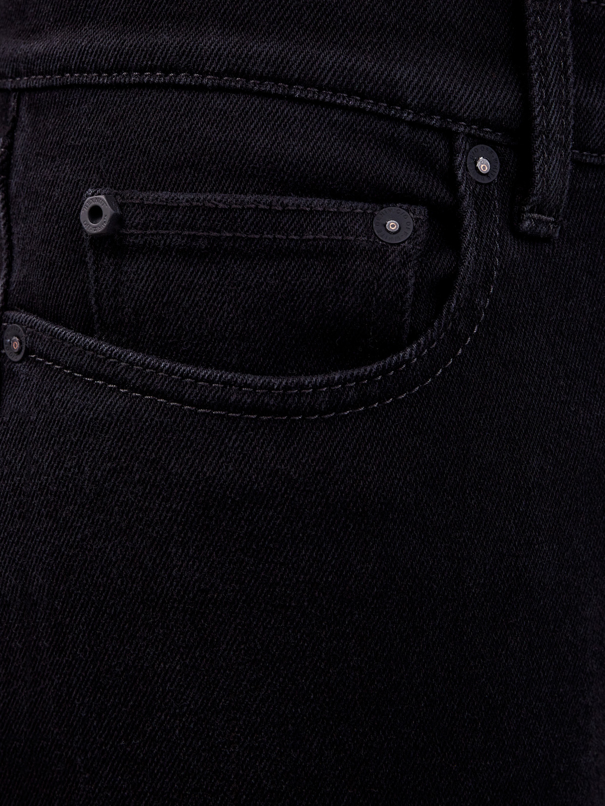 Черные джинсы-slim с контрастным диагональным принтом OFF-WHITE, цвет черный, размер 50;52;54 - фото 5