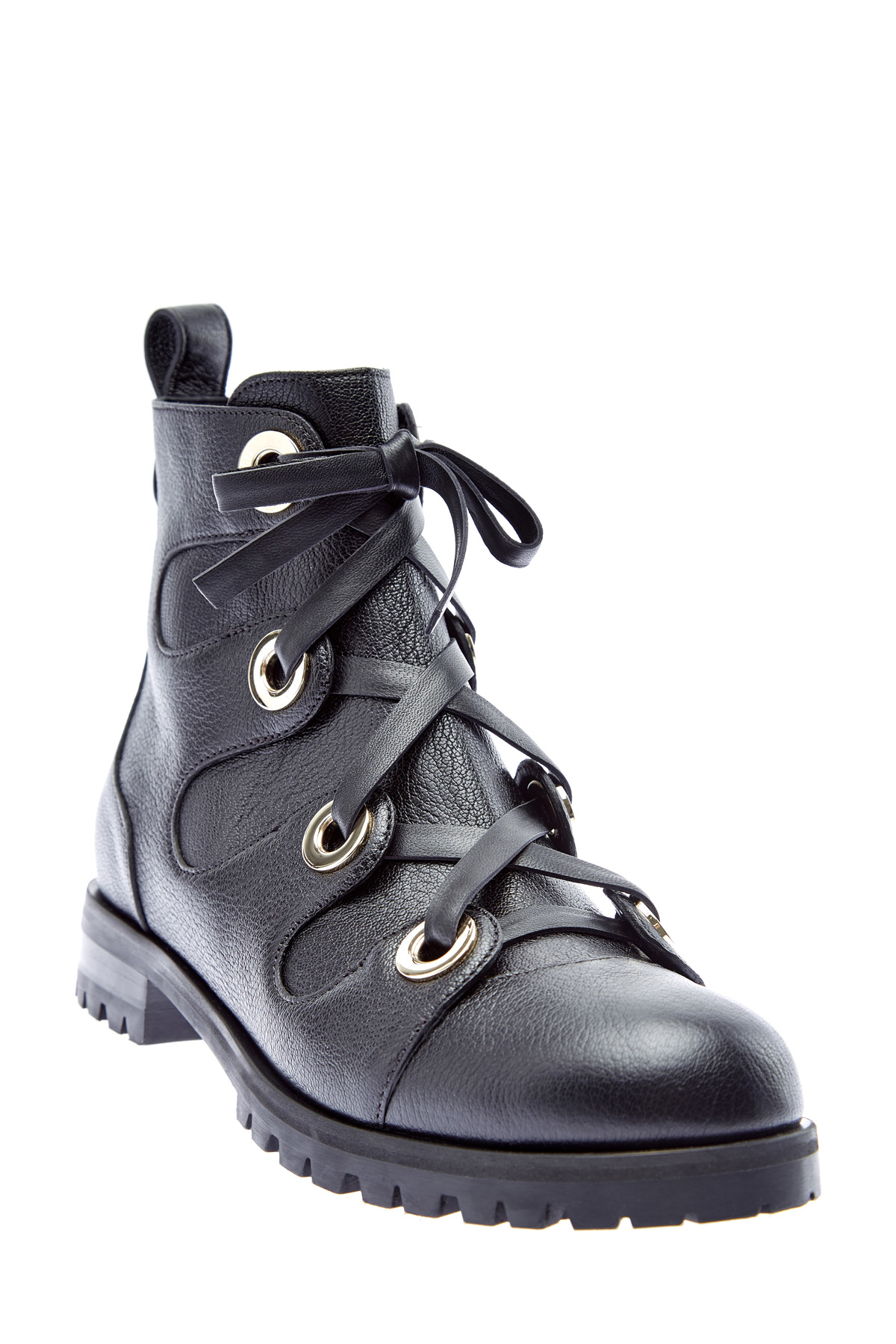 Высокие ботинки из кожи с люверсами JIMMY CHOO, цвет черный, размер 36;36.5;37;37.5;39;39.5 - фото 3