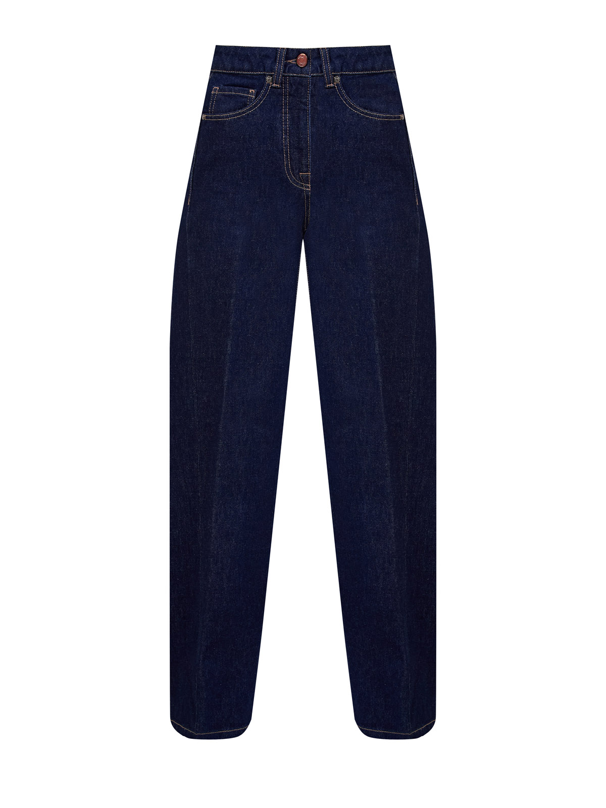 Джинсы Loose из прочного денима с контрастной прострочкой 43120₽