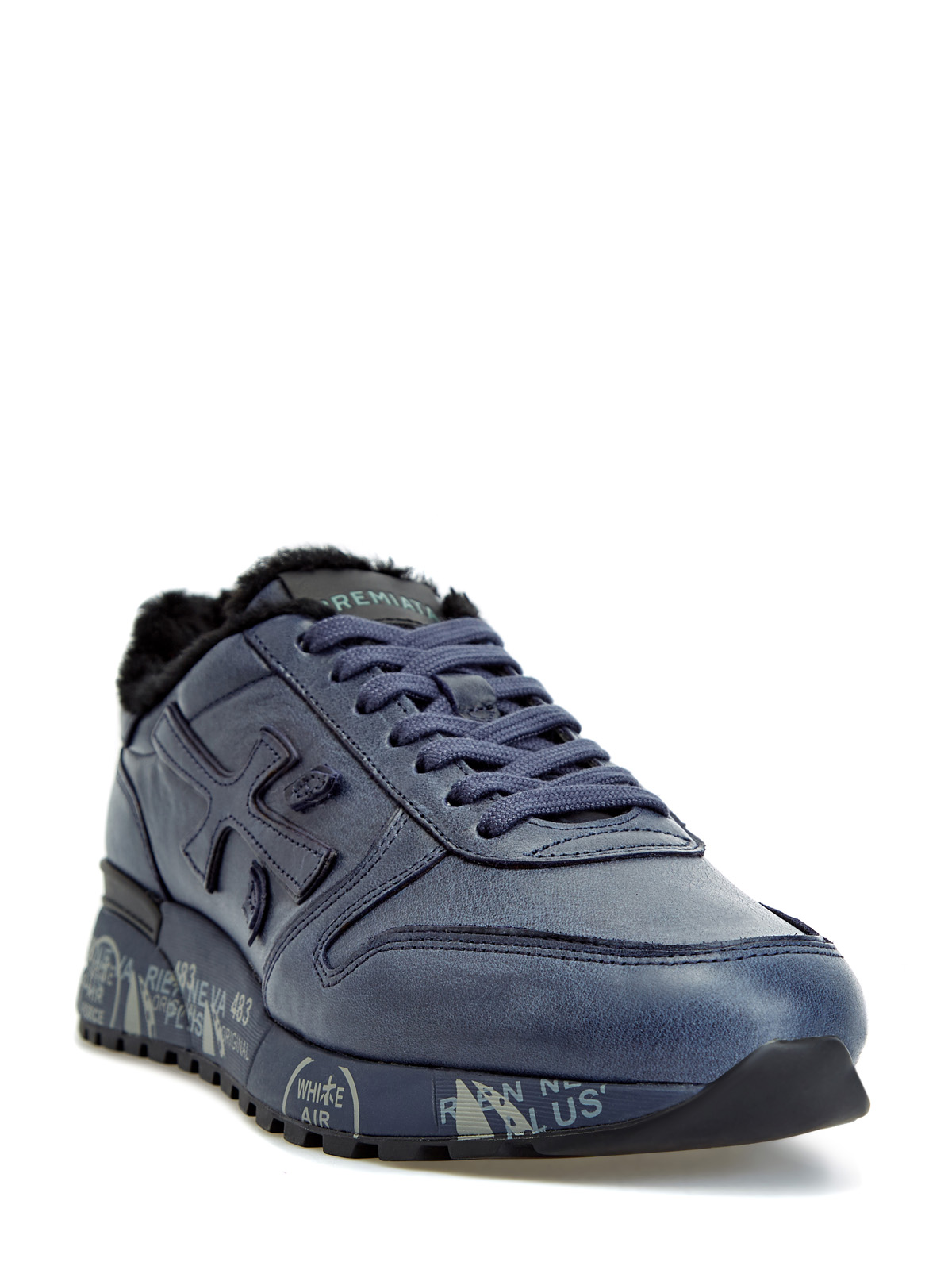 Утепленные мехом кроссовки Mick с принтом на ранте PREMIATA, цвет синий, размер 42;43;44;45;46;47 - фото 2