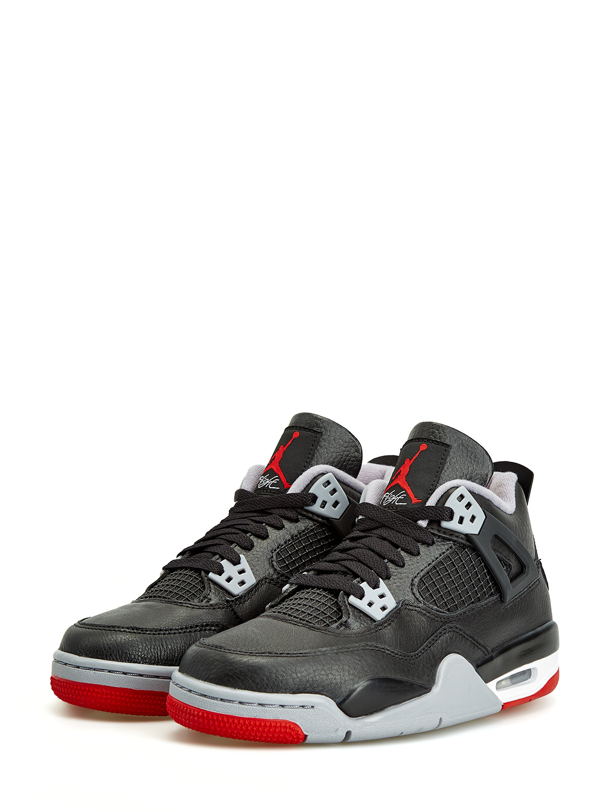 Кроссовки Jordan 4 Retro Bred Reimagined (GS) Черный, фото 2