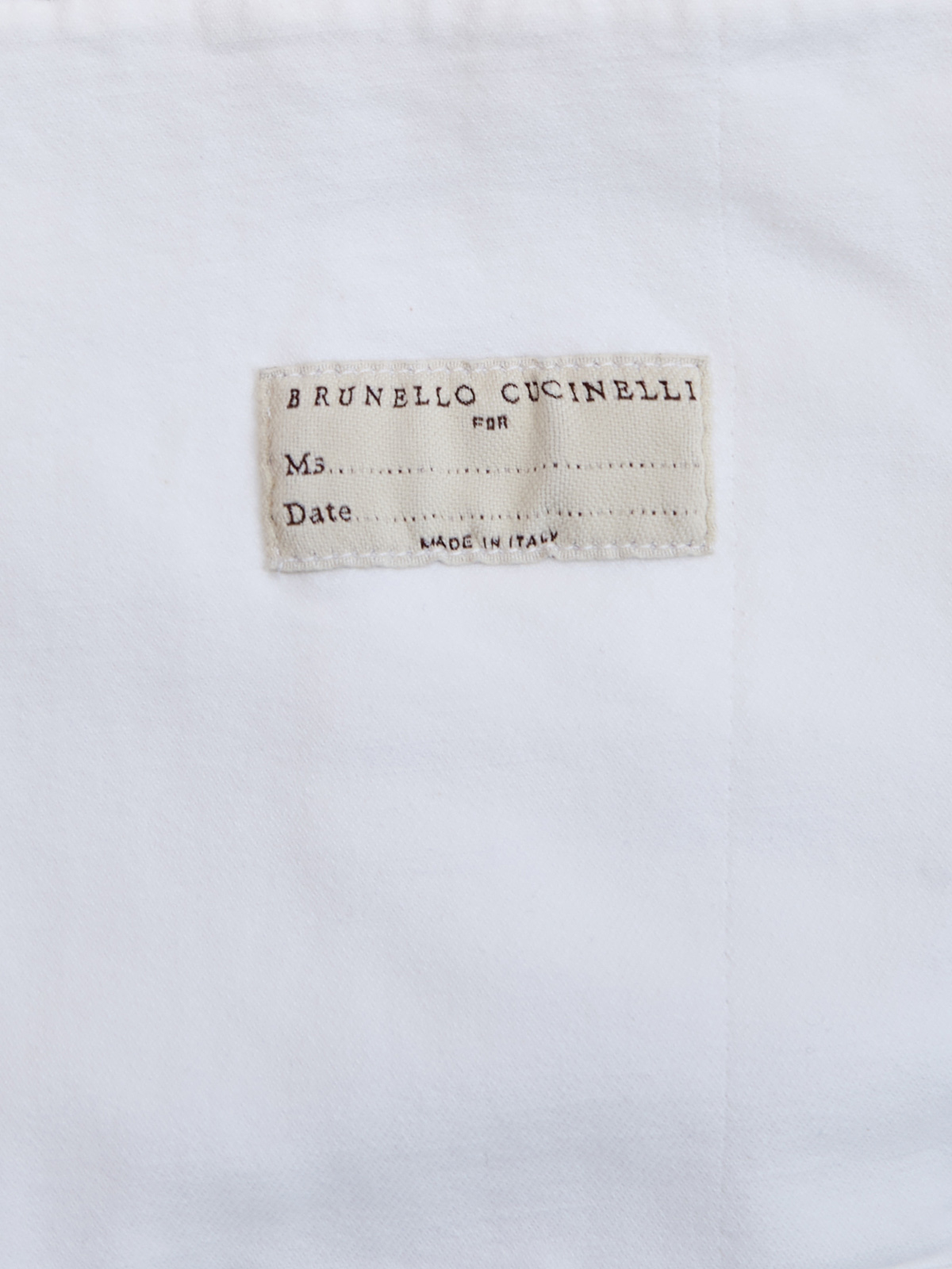 Куртка из окрашенного вручную денима с ювелирной деталью Мониль BRUNELLO CUCINELLI, цвет белый, размер 38;44 - фото 6