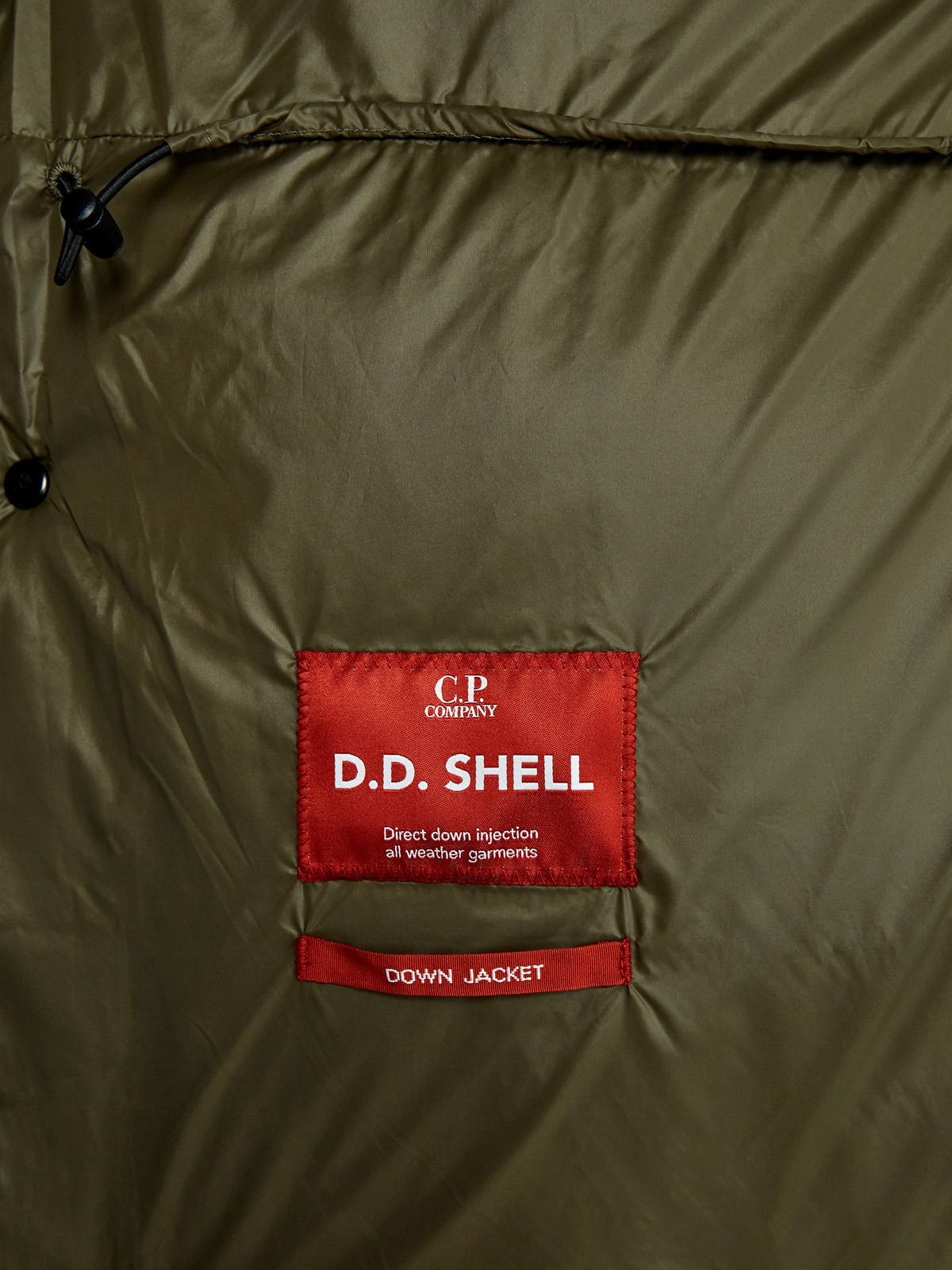 Пуховик D.D. Shell из нейлона Ripstop с фирменной линзой C.P.COMPANY, цвет зеленый, размер M;L;2XL - фото 6