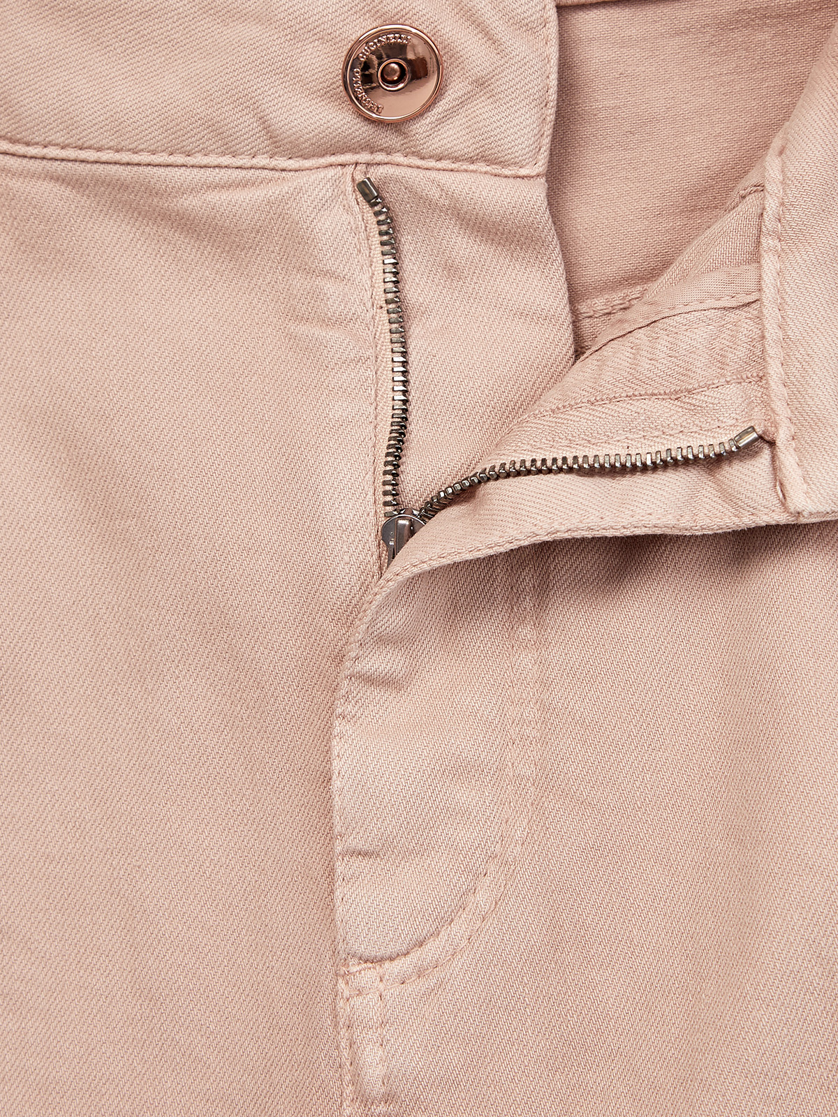 Высокие джинсы из окрашенного вручную денима BRUNELLO CUCINELLI, цвет розовый, размер 42;44 - фото 5