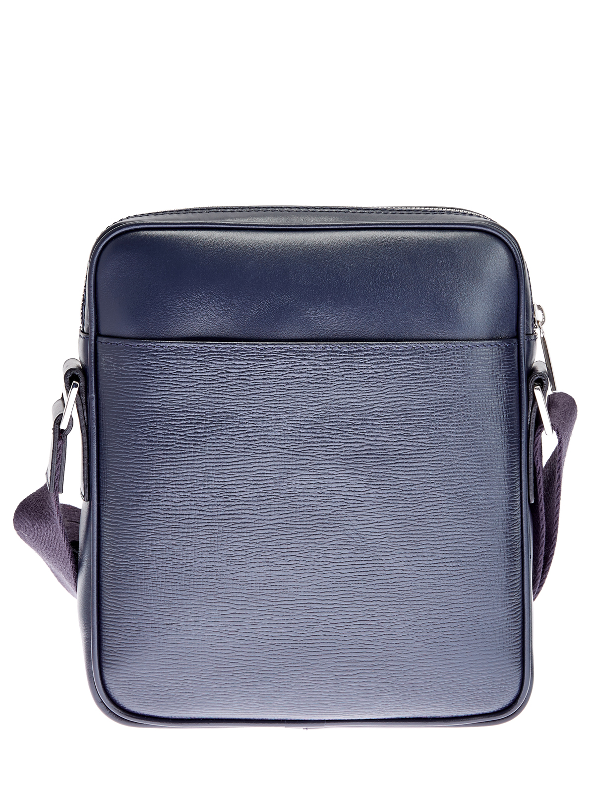 Кожаная сумка-мессенджер с регулируемым ремнем MORESCHI, цвет синий, размер 6;7;9;10;8 - фото 5