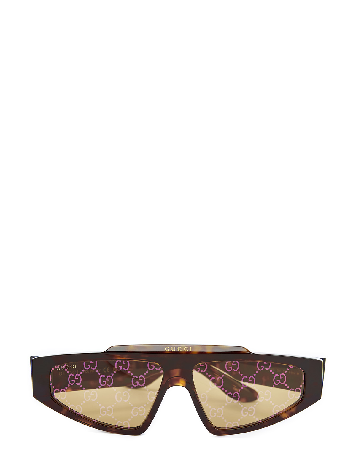 

Солнцезащитные очки с зеркальными линзами и монограммой GG, Коричневый, Солнцезащитные очки с зеркальными линзами и монограммой GG