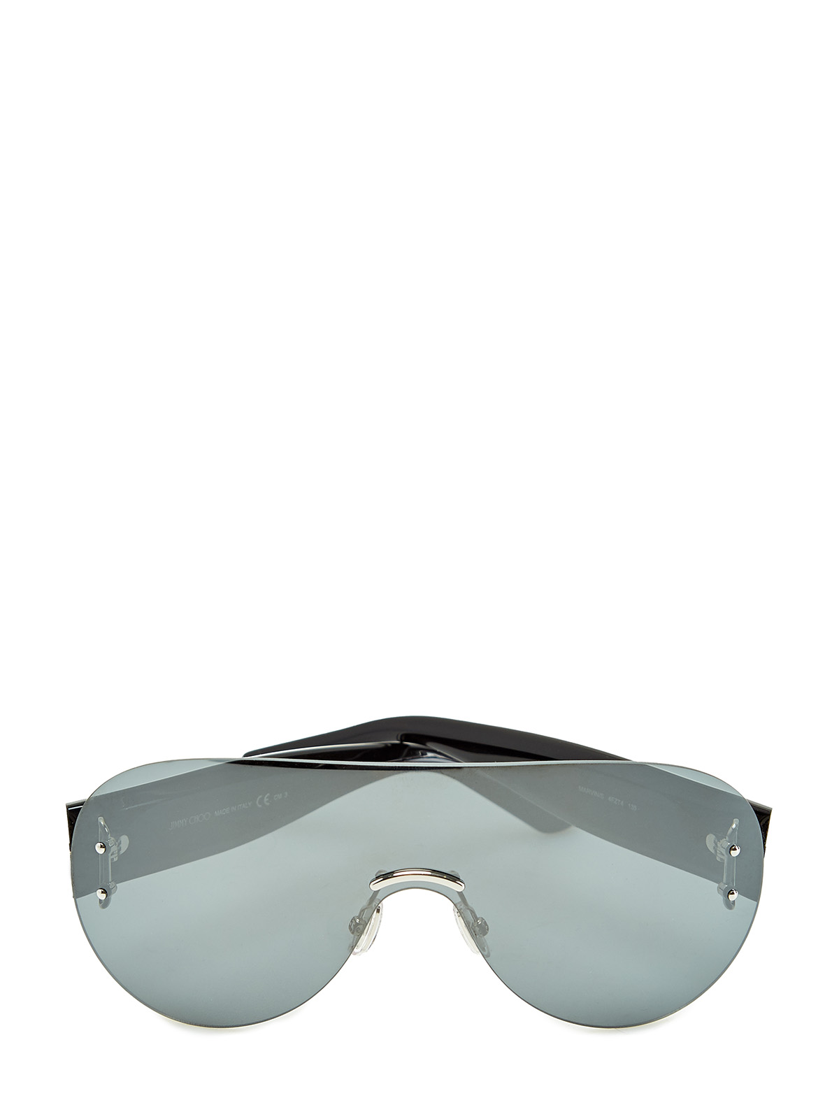 Солнцезащитные очки-маска Marvin с принтом на дужках JIMMY CHOO  (sunglasses), цвет черный - фото 1