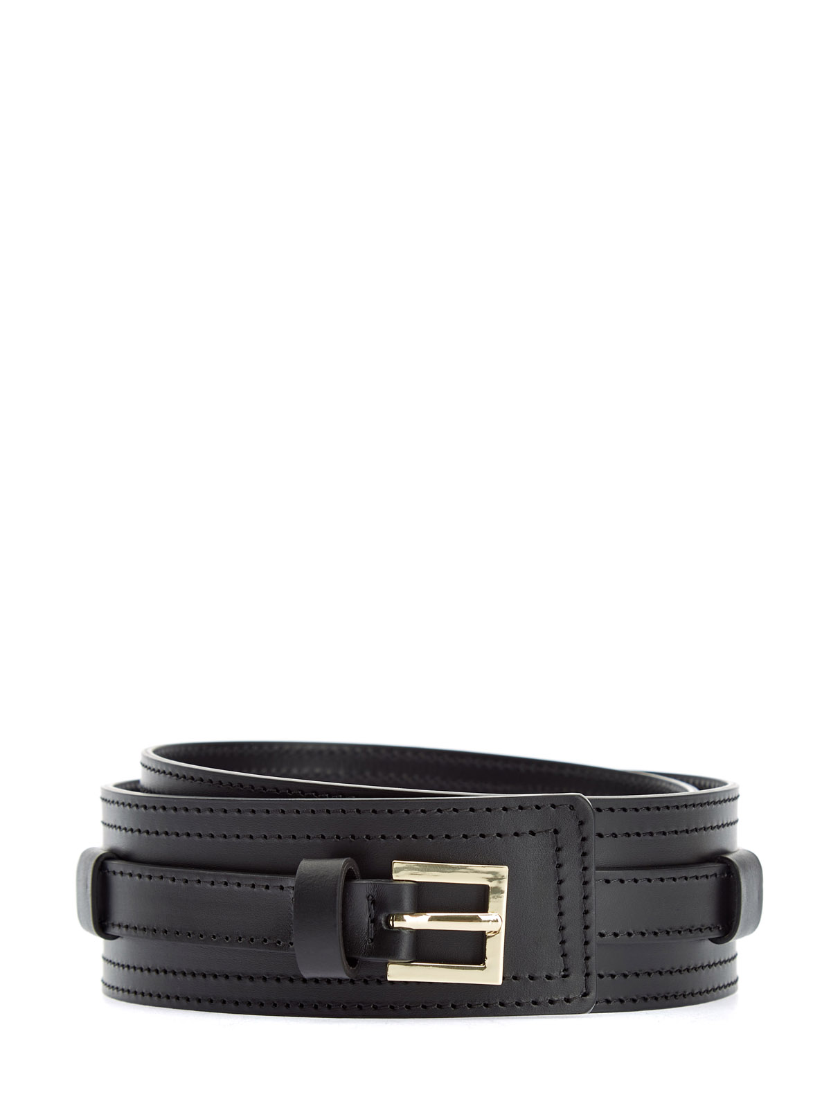 Кожаный ремень 2 в 1 с литой прямоугольной пряжкой 37620₽